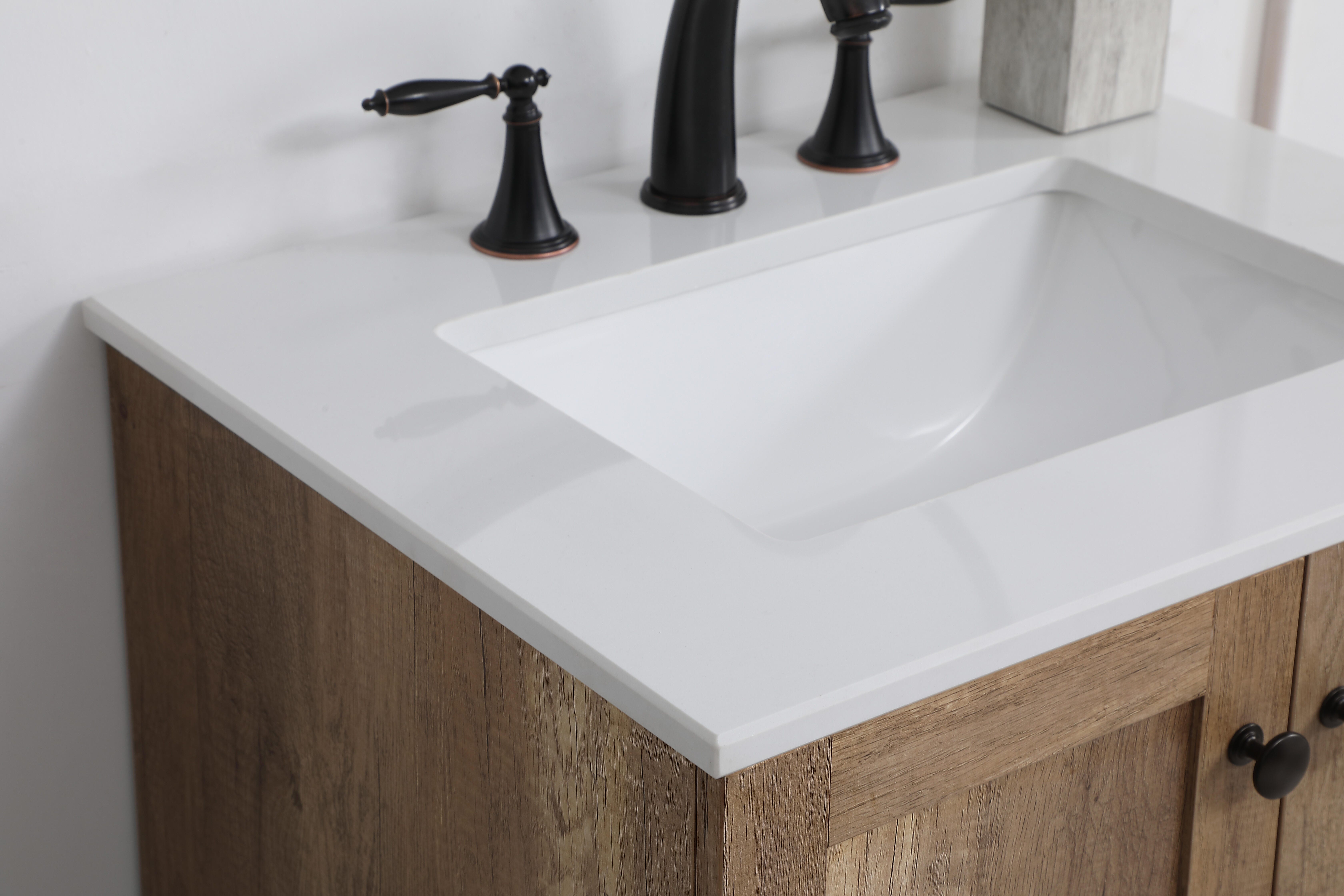 Weathered 24" Single Bathroom Vanity, Natural Oak, large