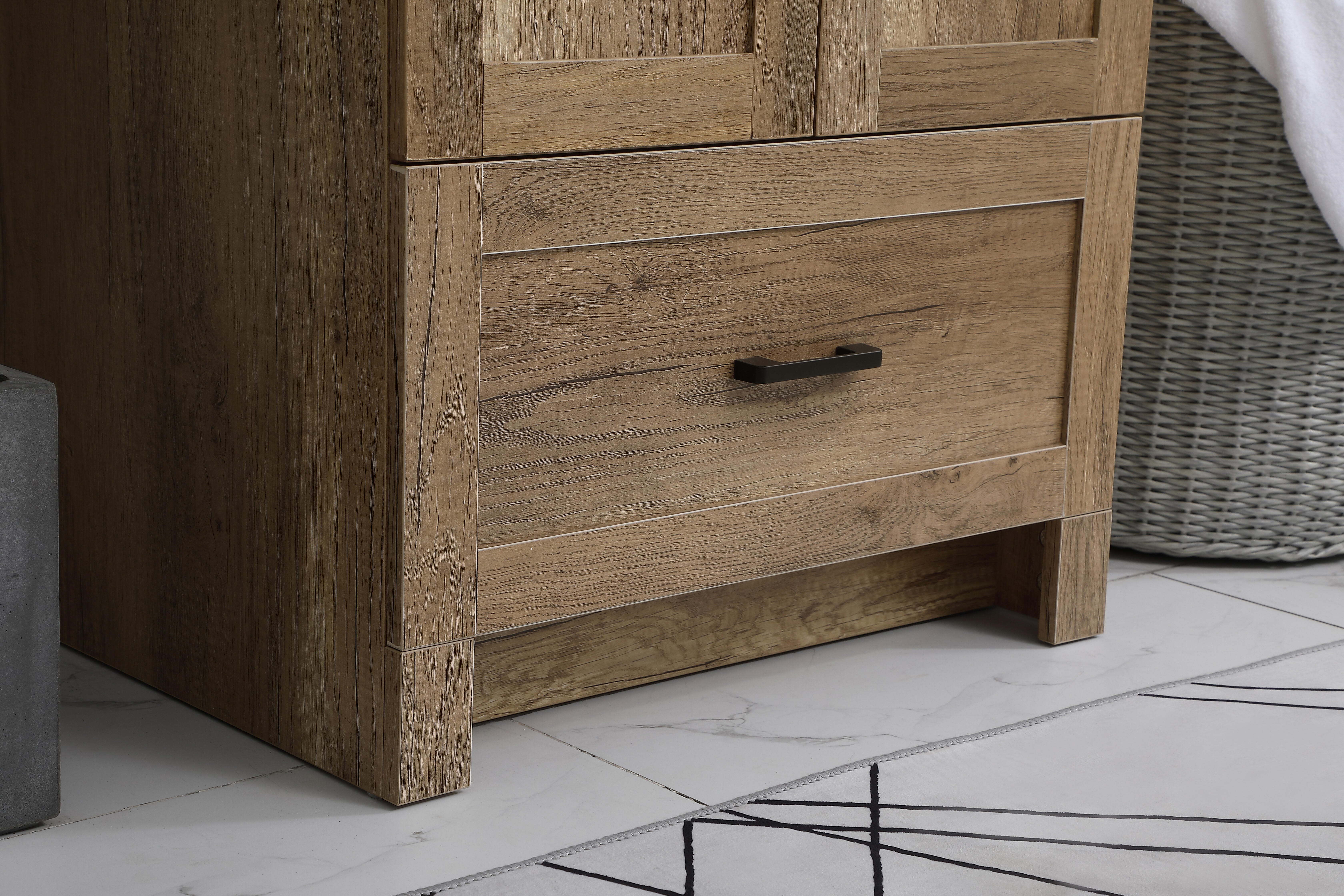 Weathered 24" Single Bathroom Vanity, Natural Oak, large