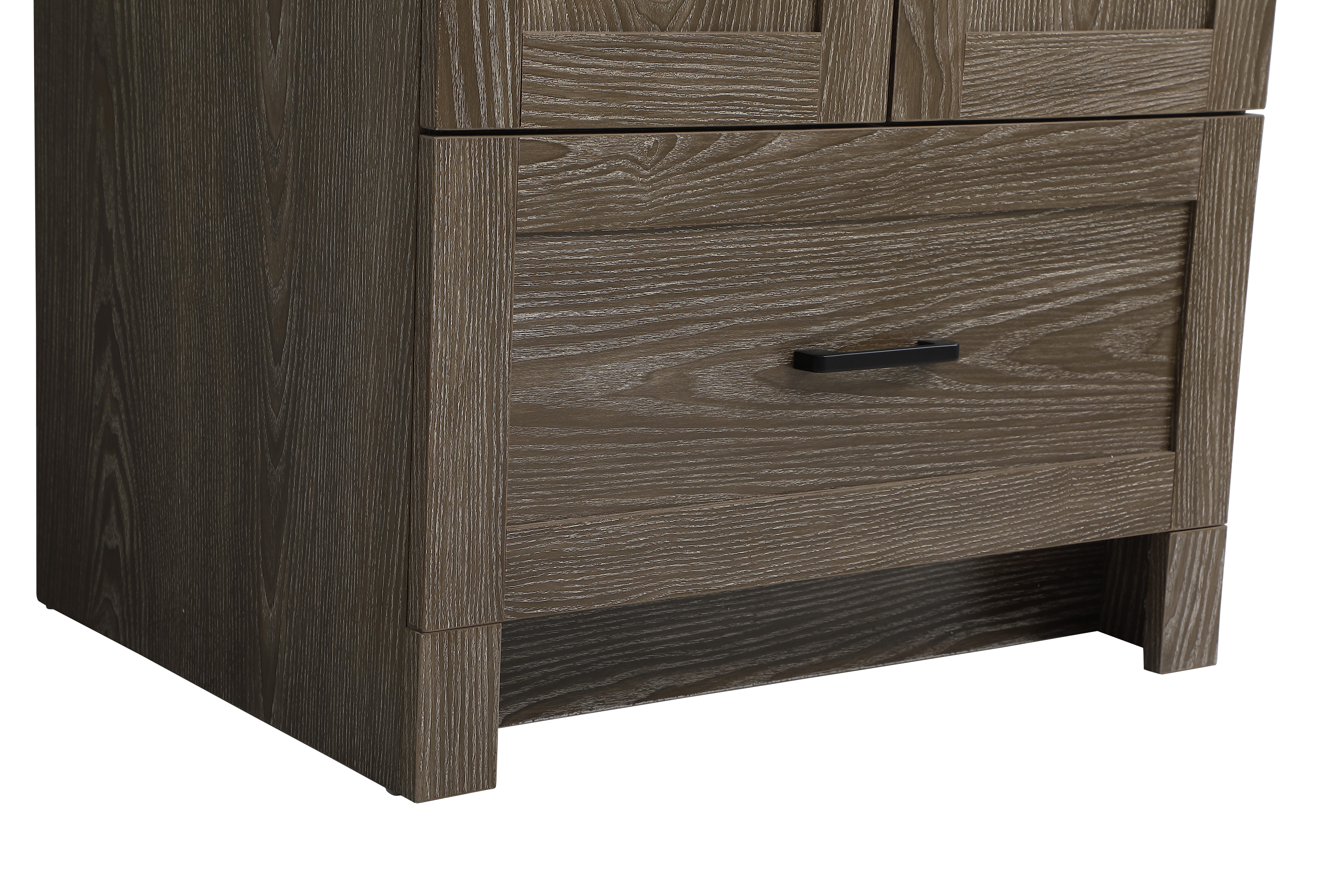 Weathered 24" Single Bathroom Vanity, Weathered Oak, large