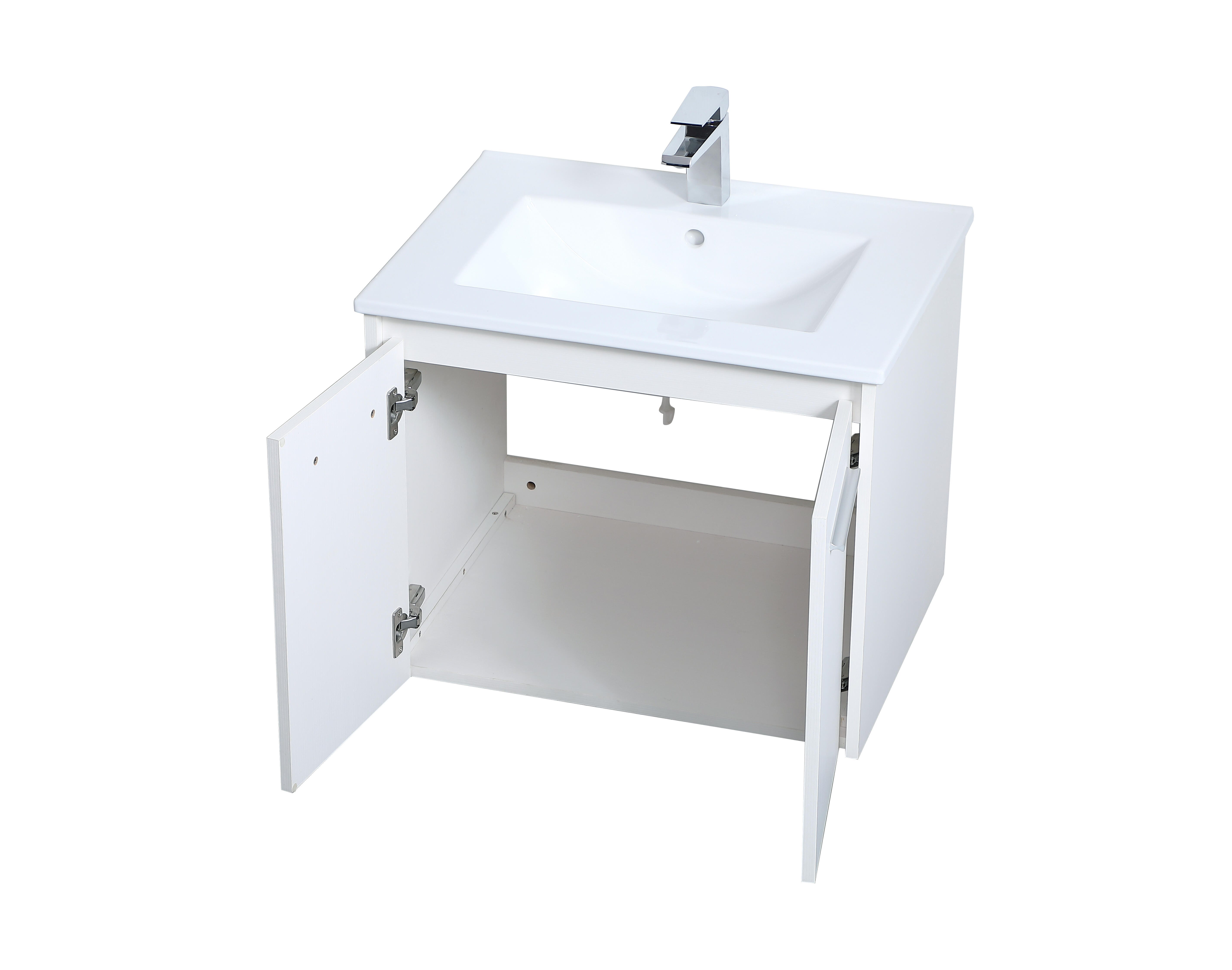 Kasper  24" Single Bathroom Floating Vanity, , large