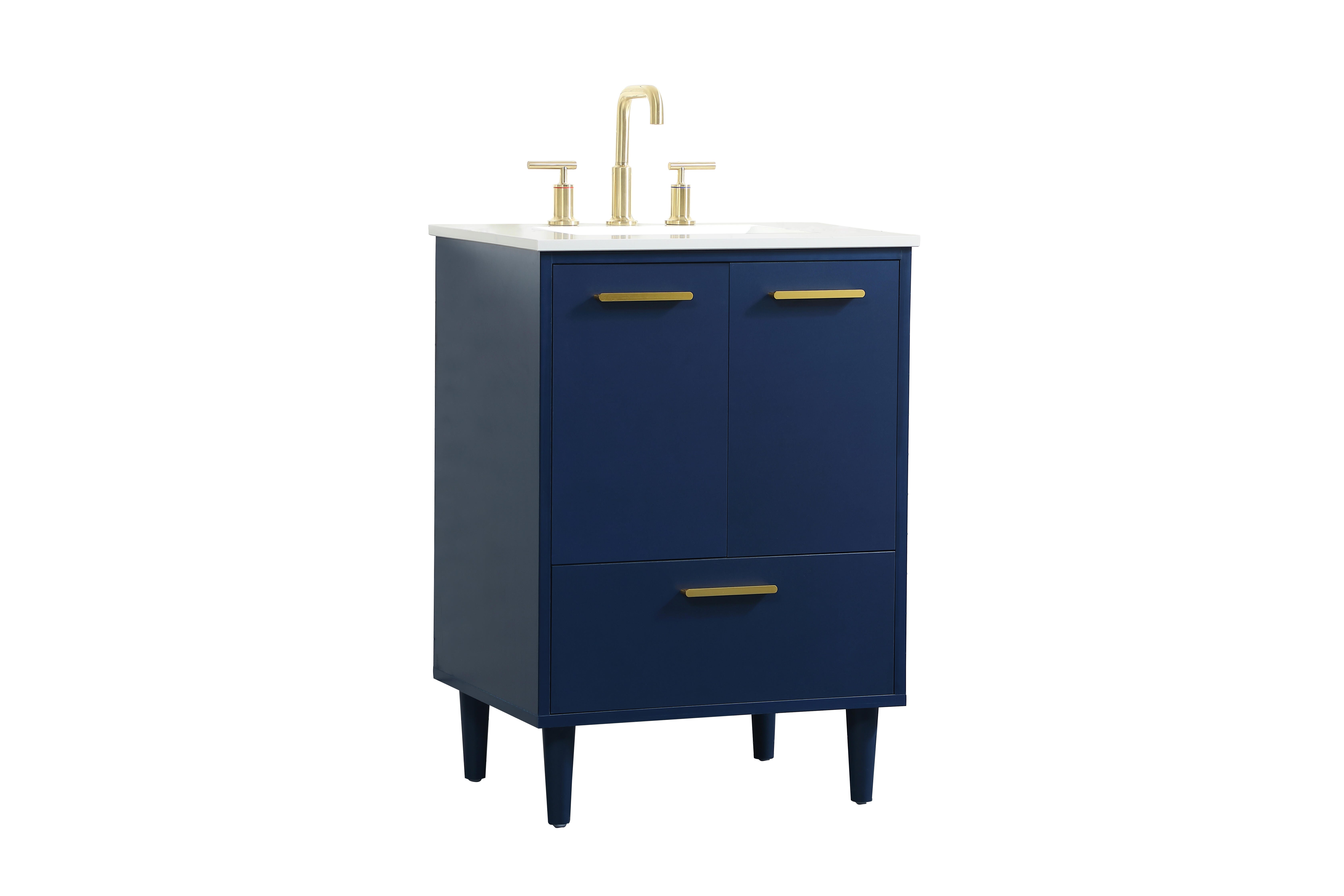 Baldwin 24" Bathroom Vanity, Blue, large