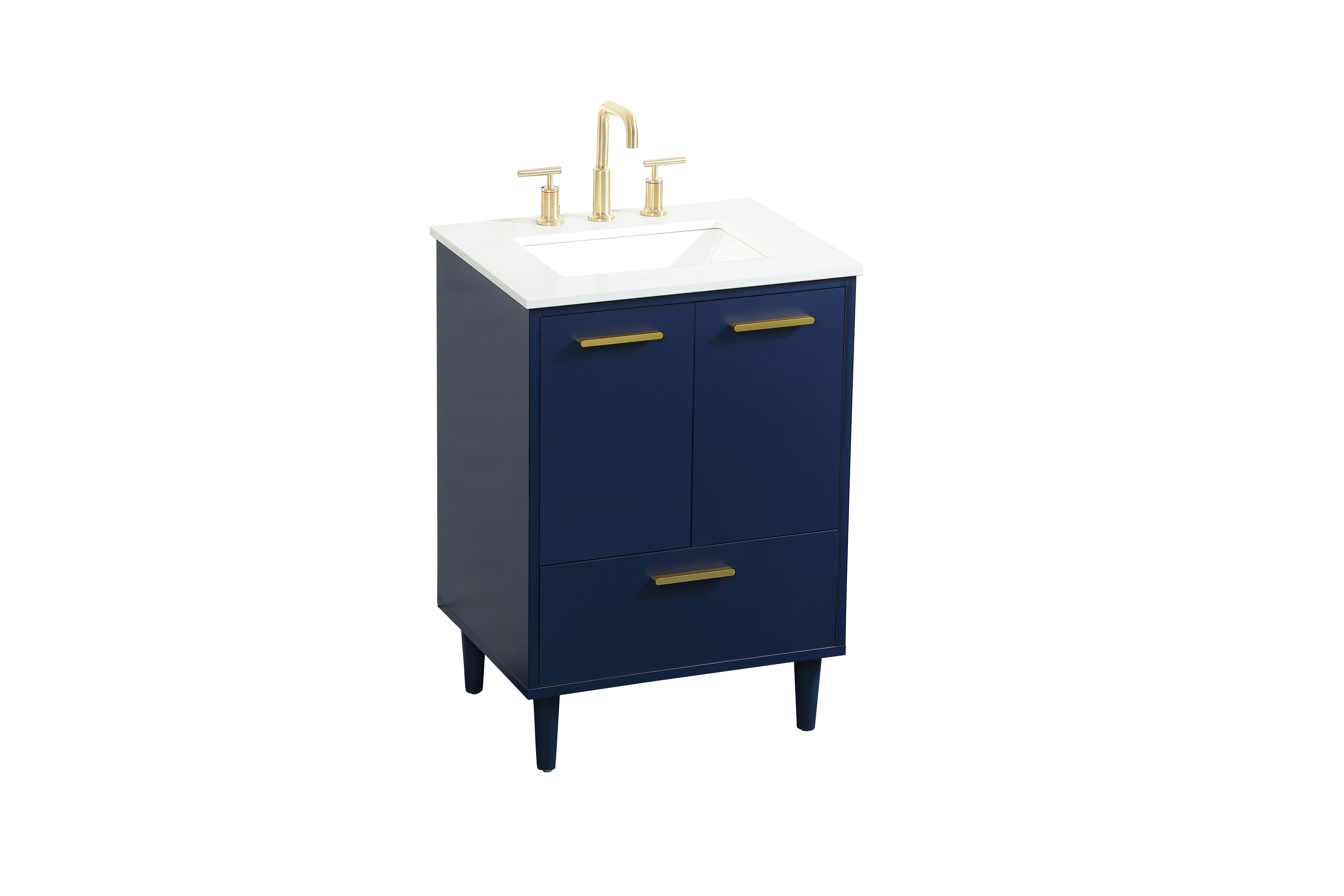 Baldwin 24" Bathroom Vanity, Blue, large