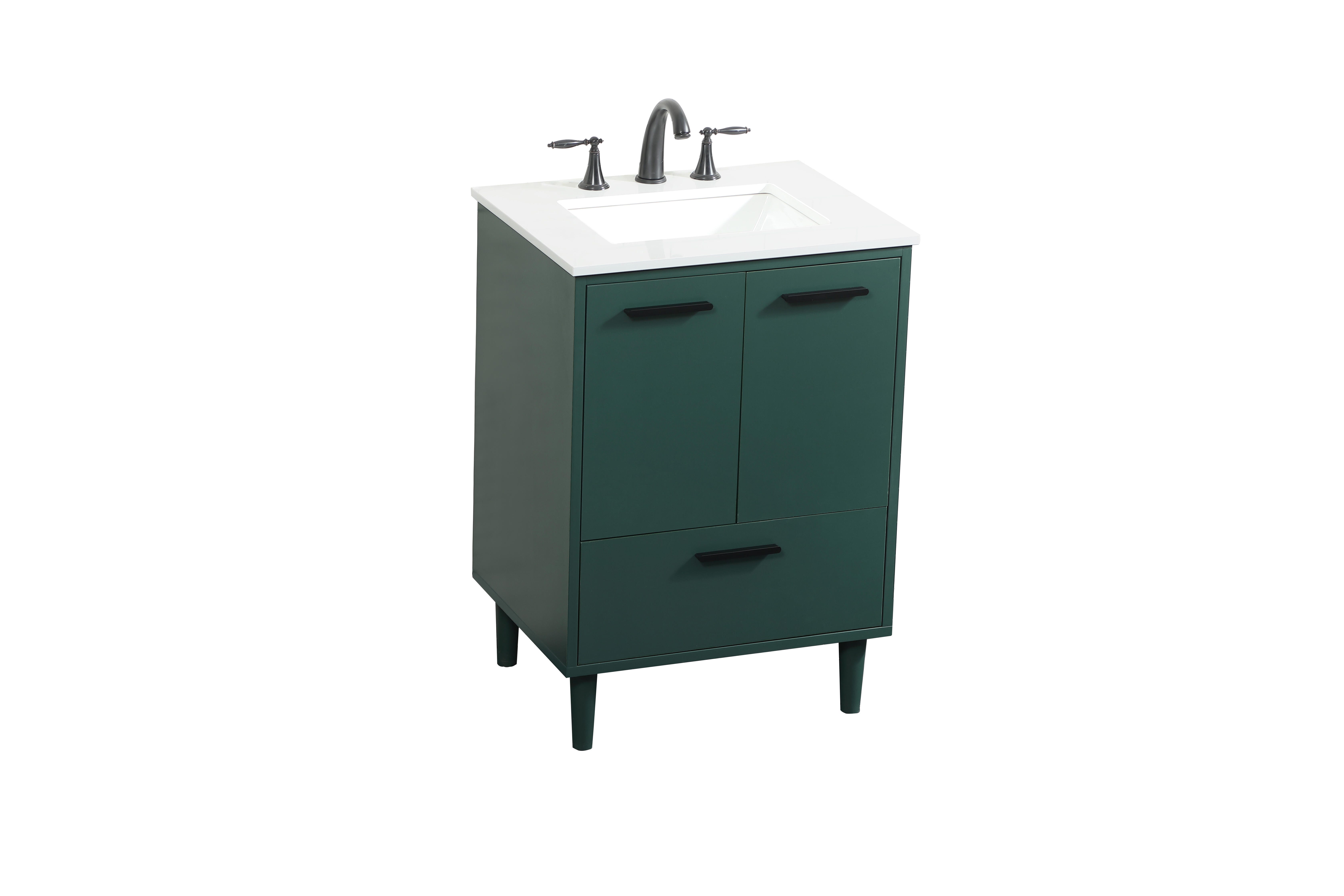 Baldwin 24" Bathroom Vanity, Green, large