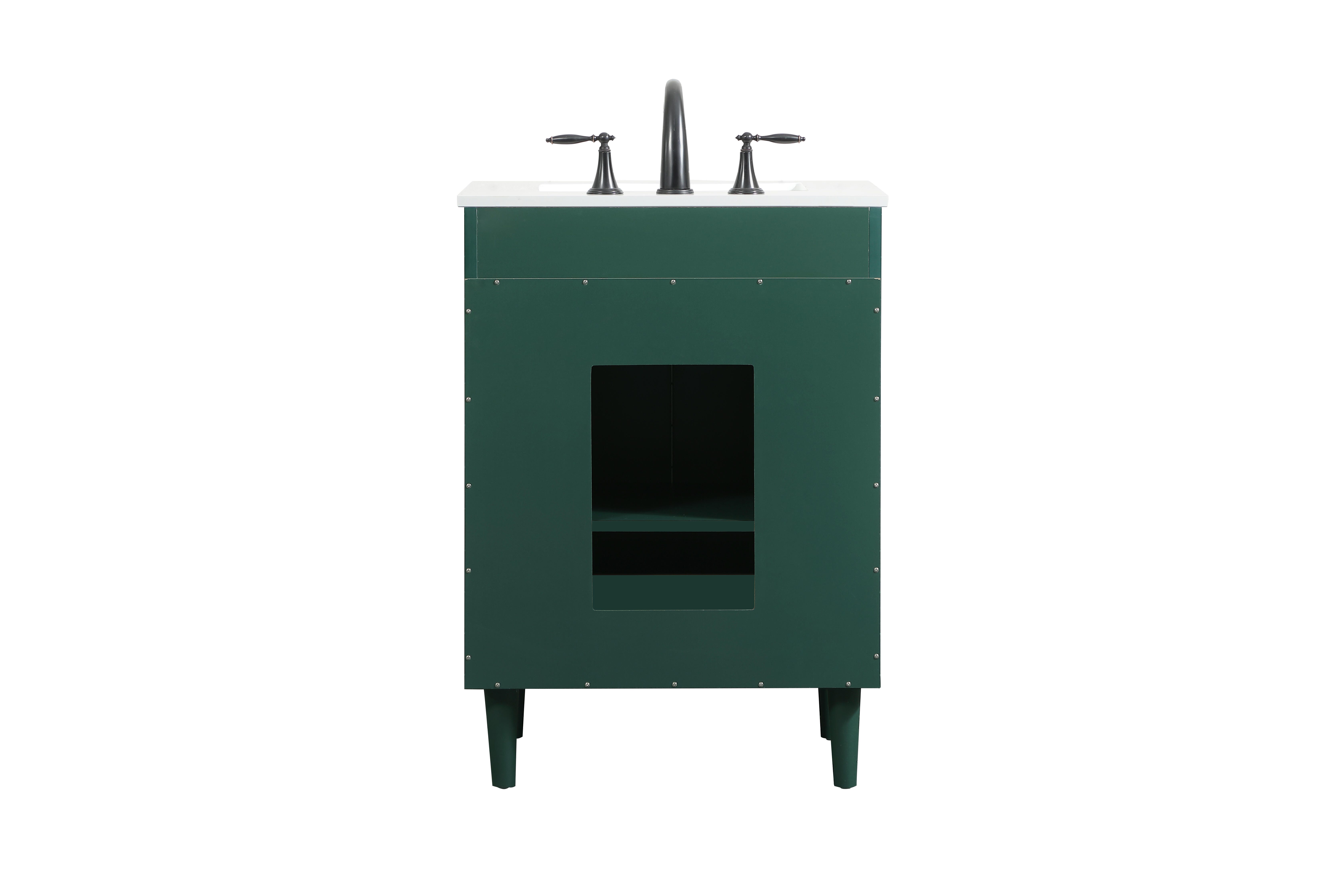 Baldwin 24" Bathroom Vanity, Green, large