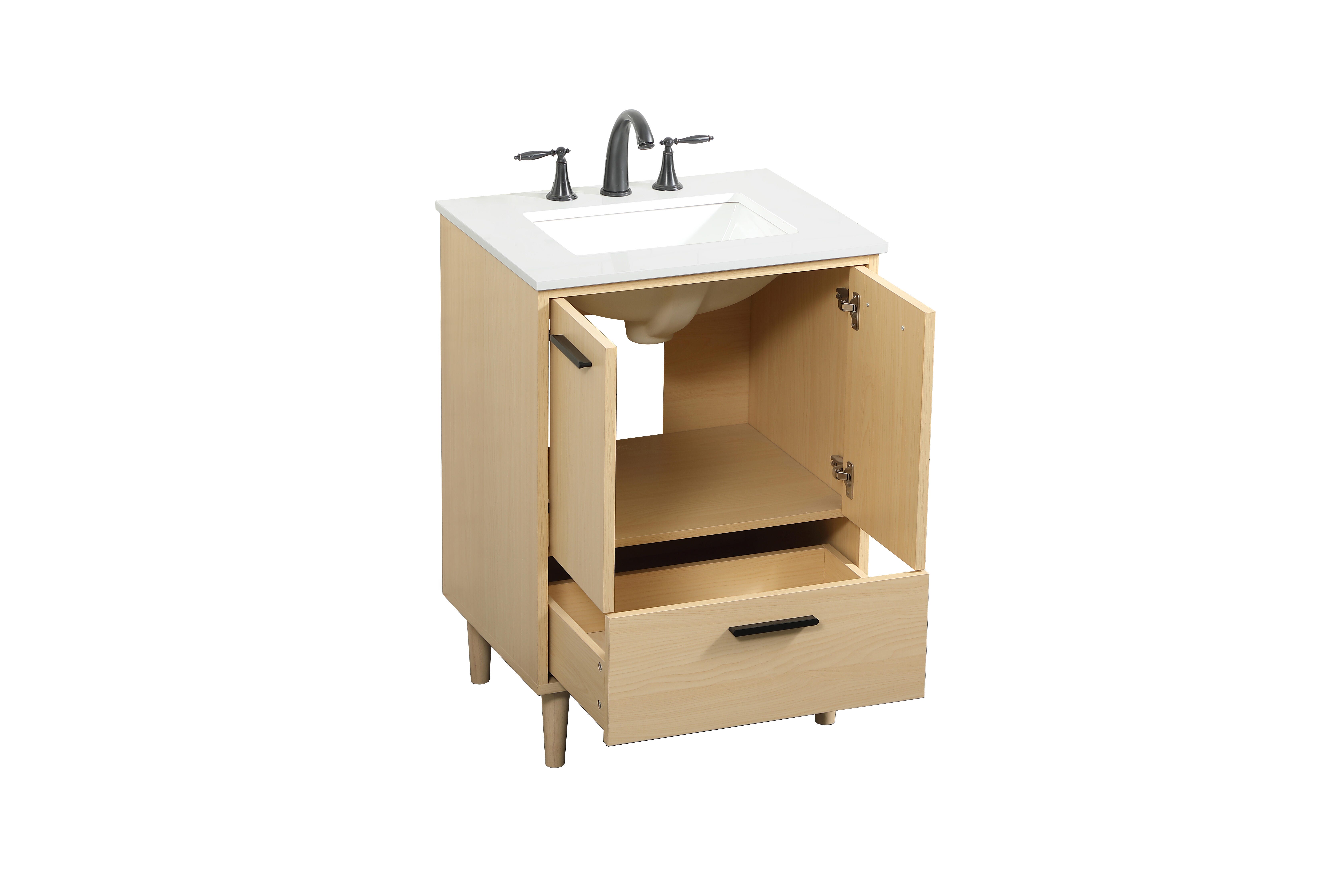 Baldwin 24" Bathroom Vanity, Maple, large