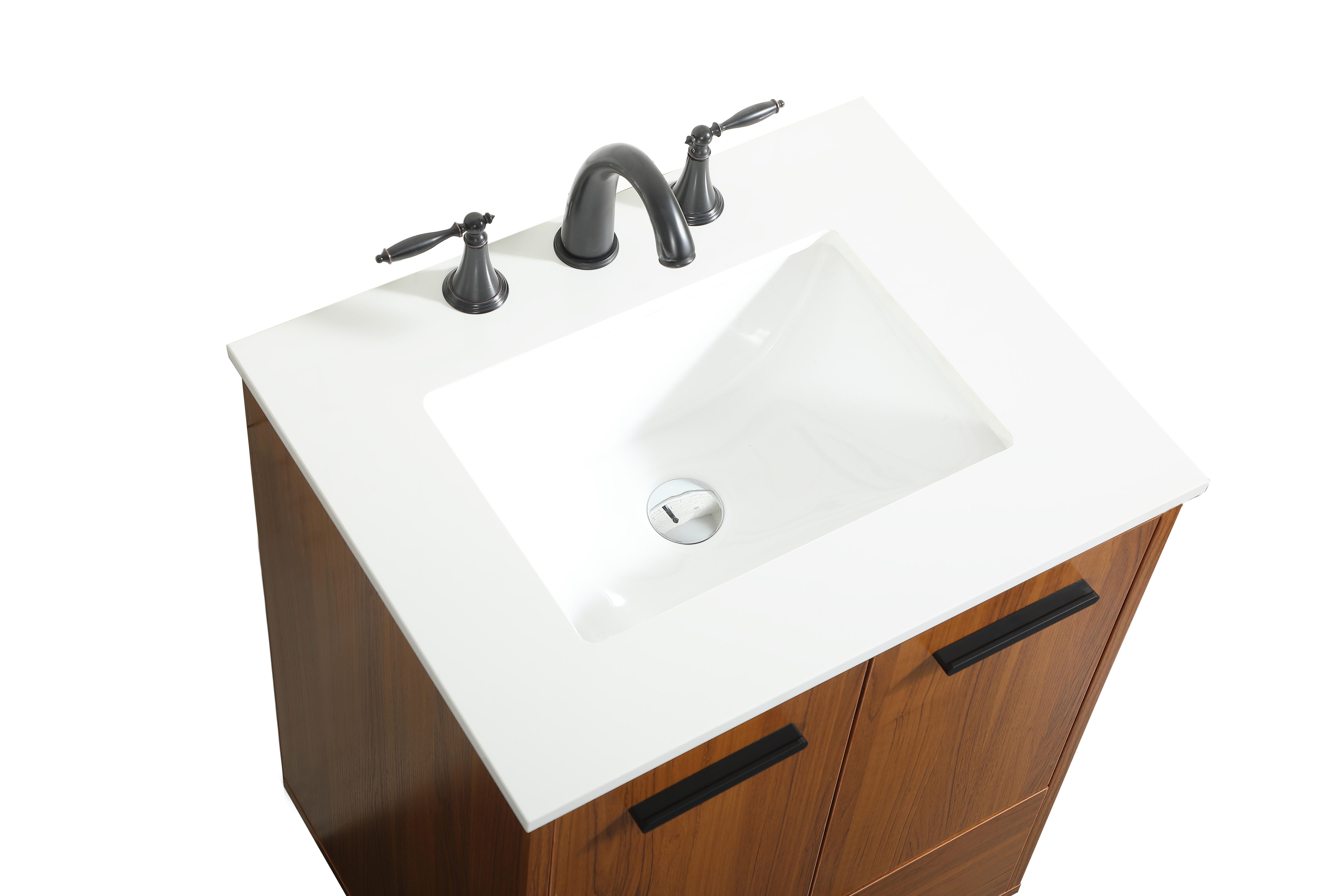 Baldwin 24" Bathroom Vanity, Teak, large