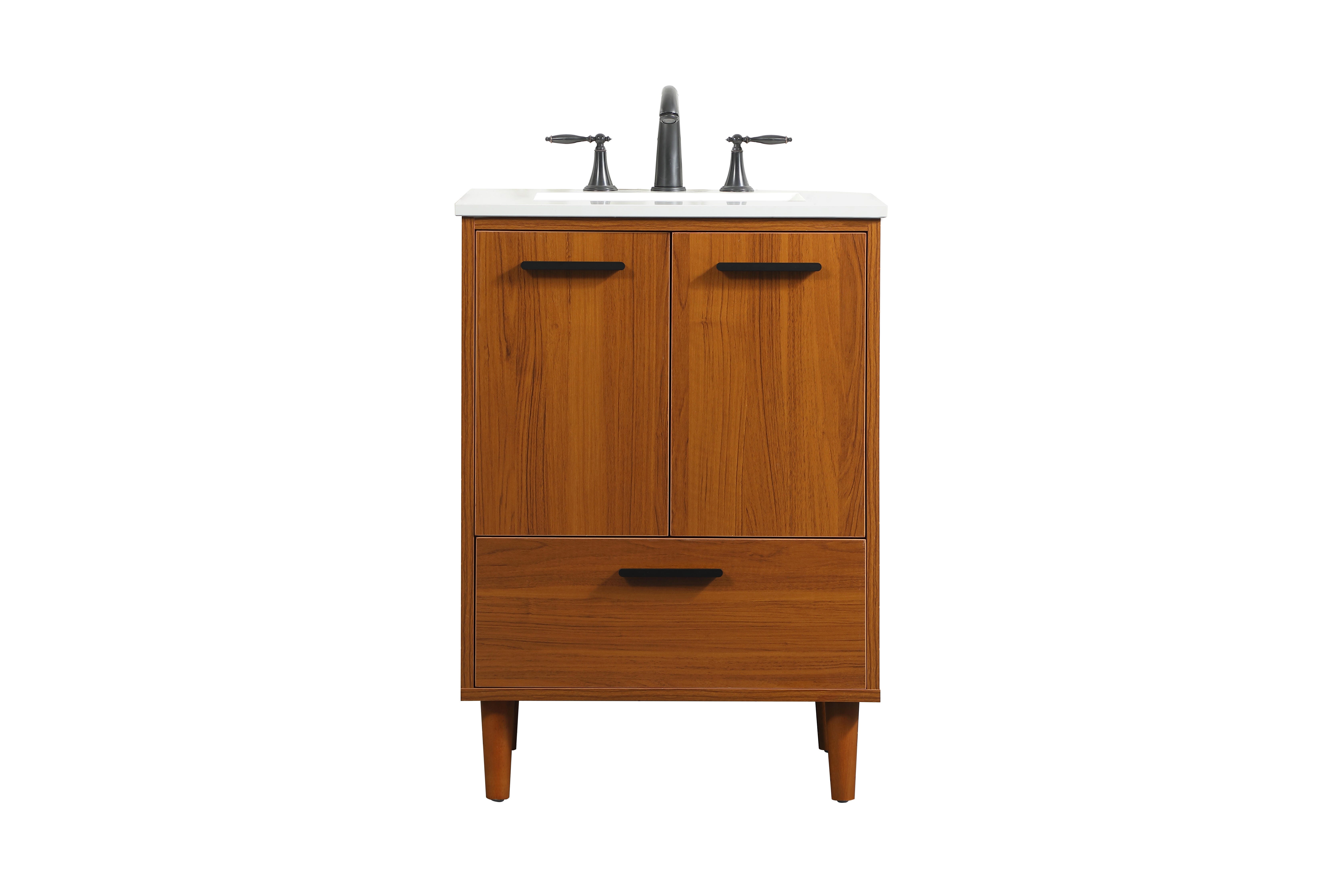 Baldwin 24" Bathroom Vanity, Teak, large