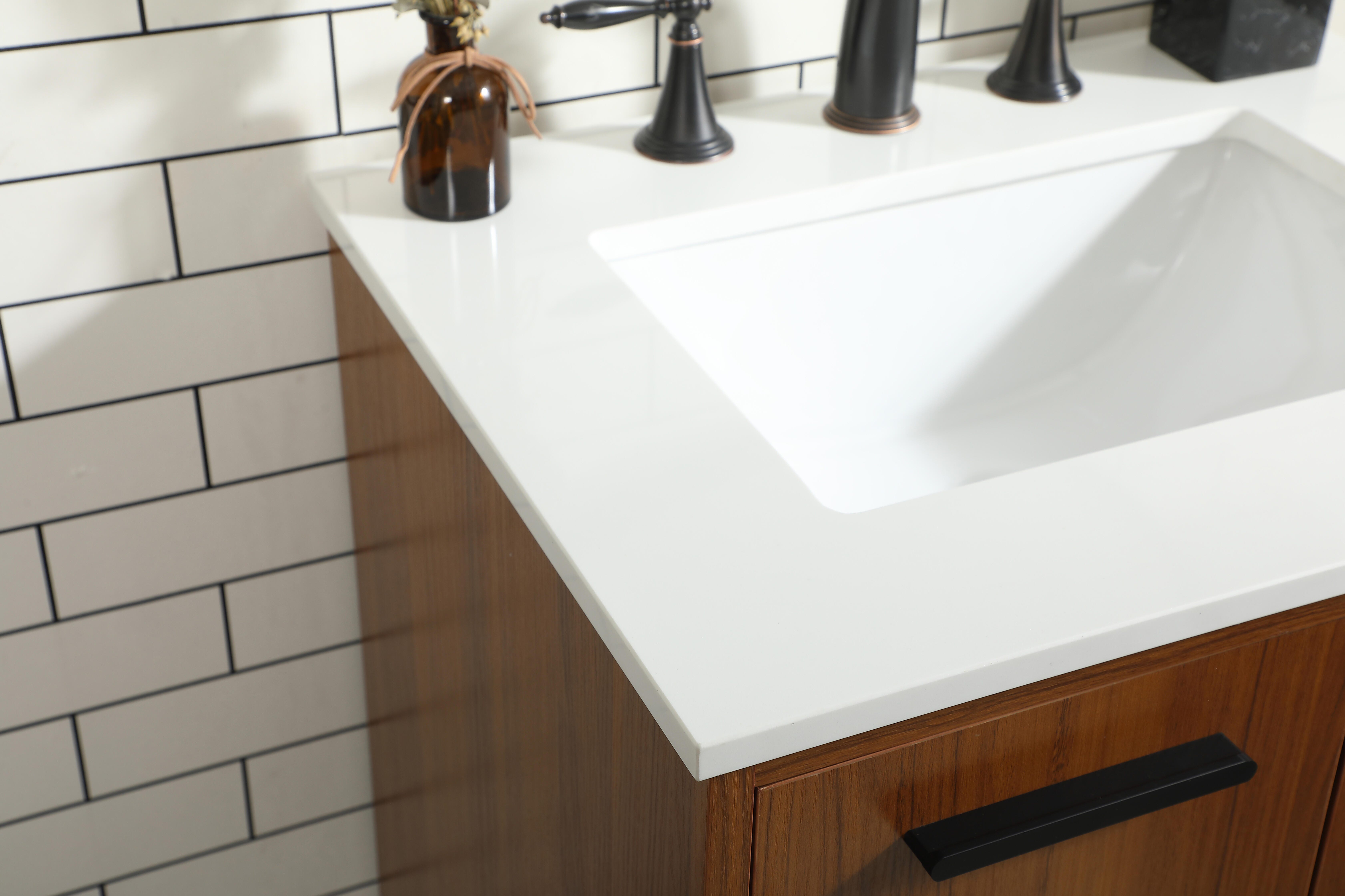 Baldwin 24" Bathroom Vanity, Teak, large