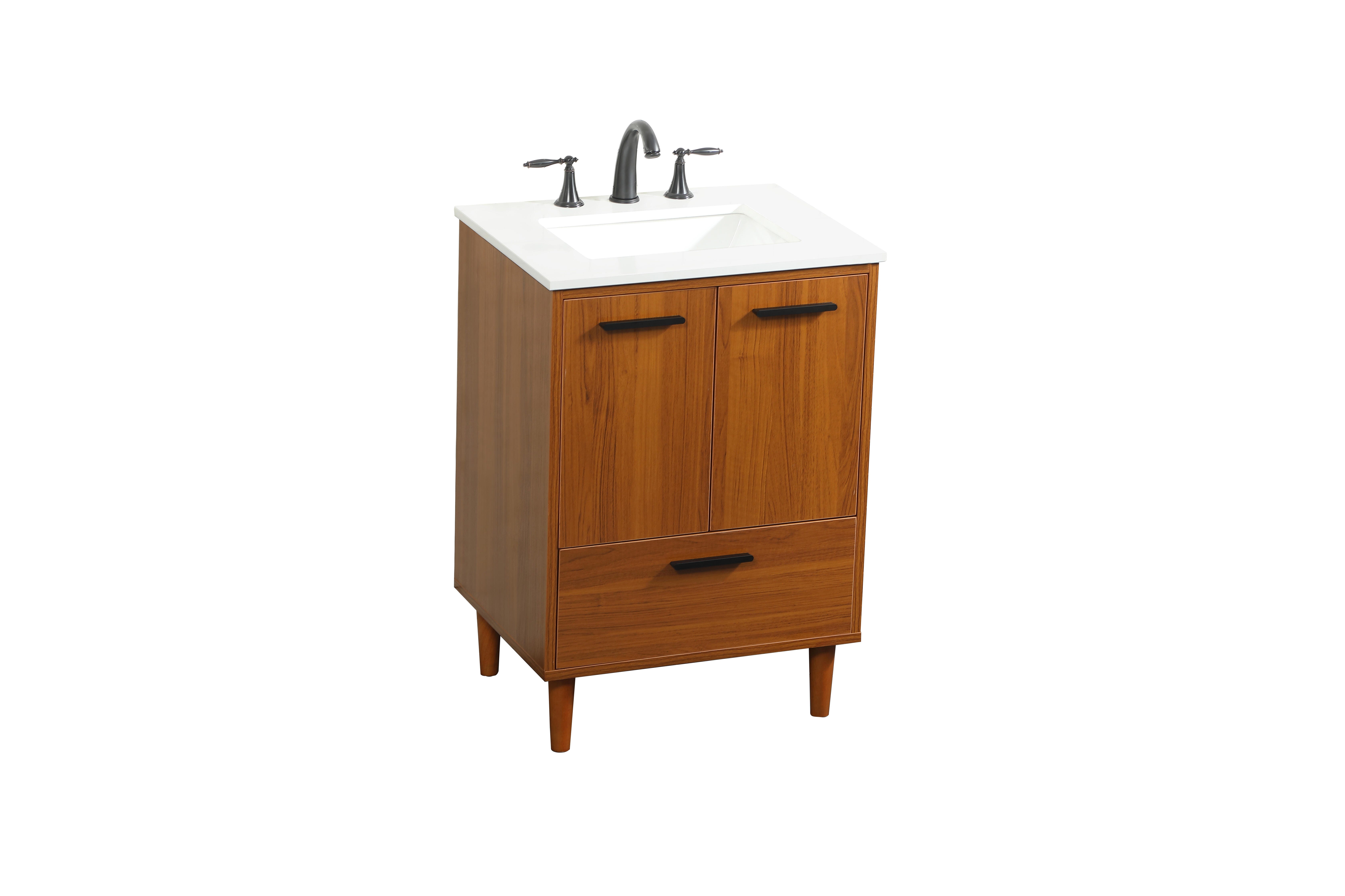 Baldwin 24" Bathroom Vanity, Teak, large