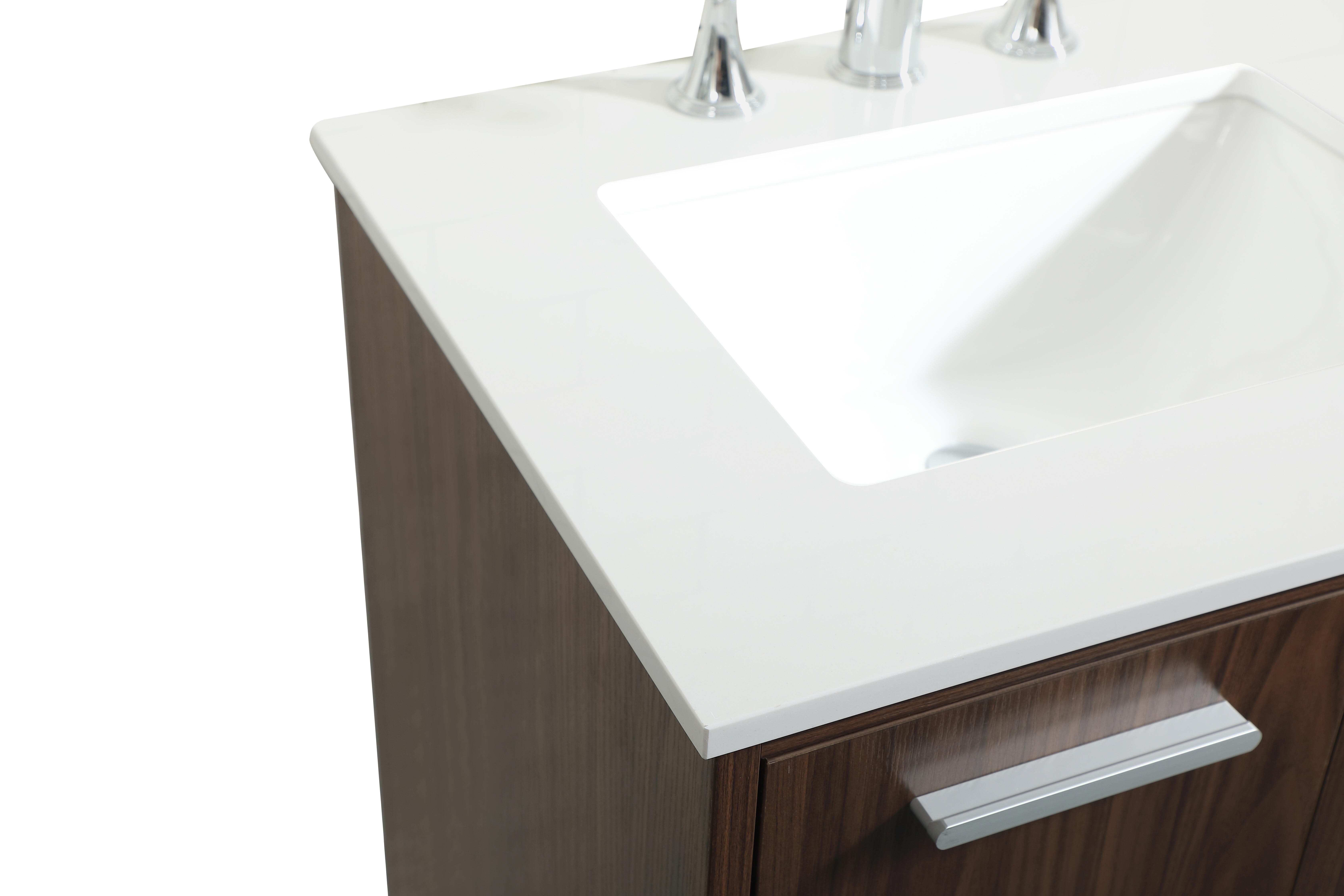Baldwin 24" Bathroom Vanity, Walnut, large