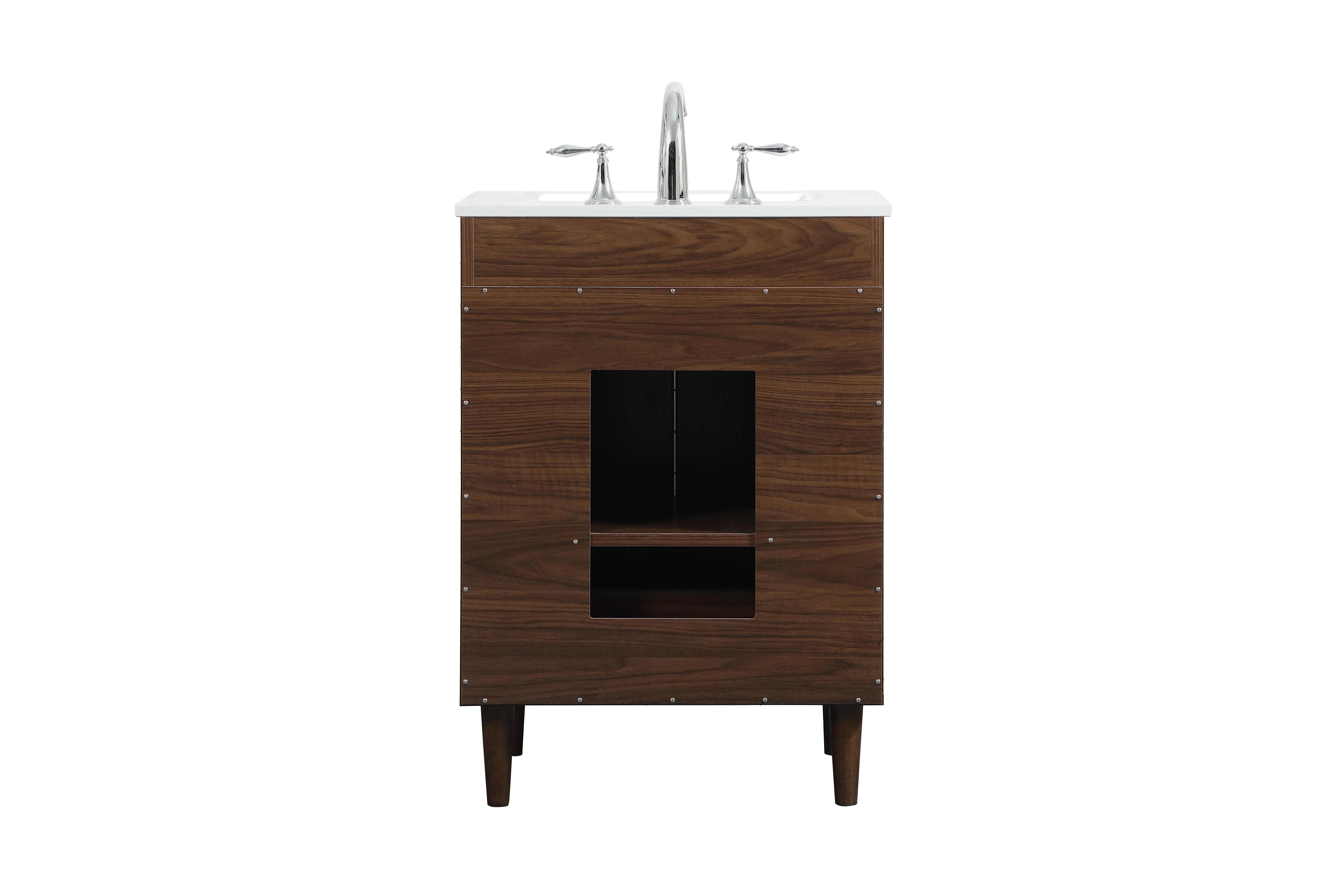 Baldwin 24" Bathroom Vanity, Walnut, large