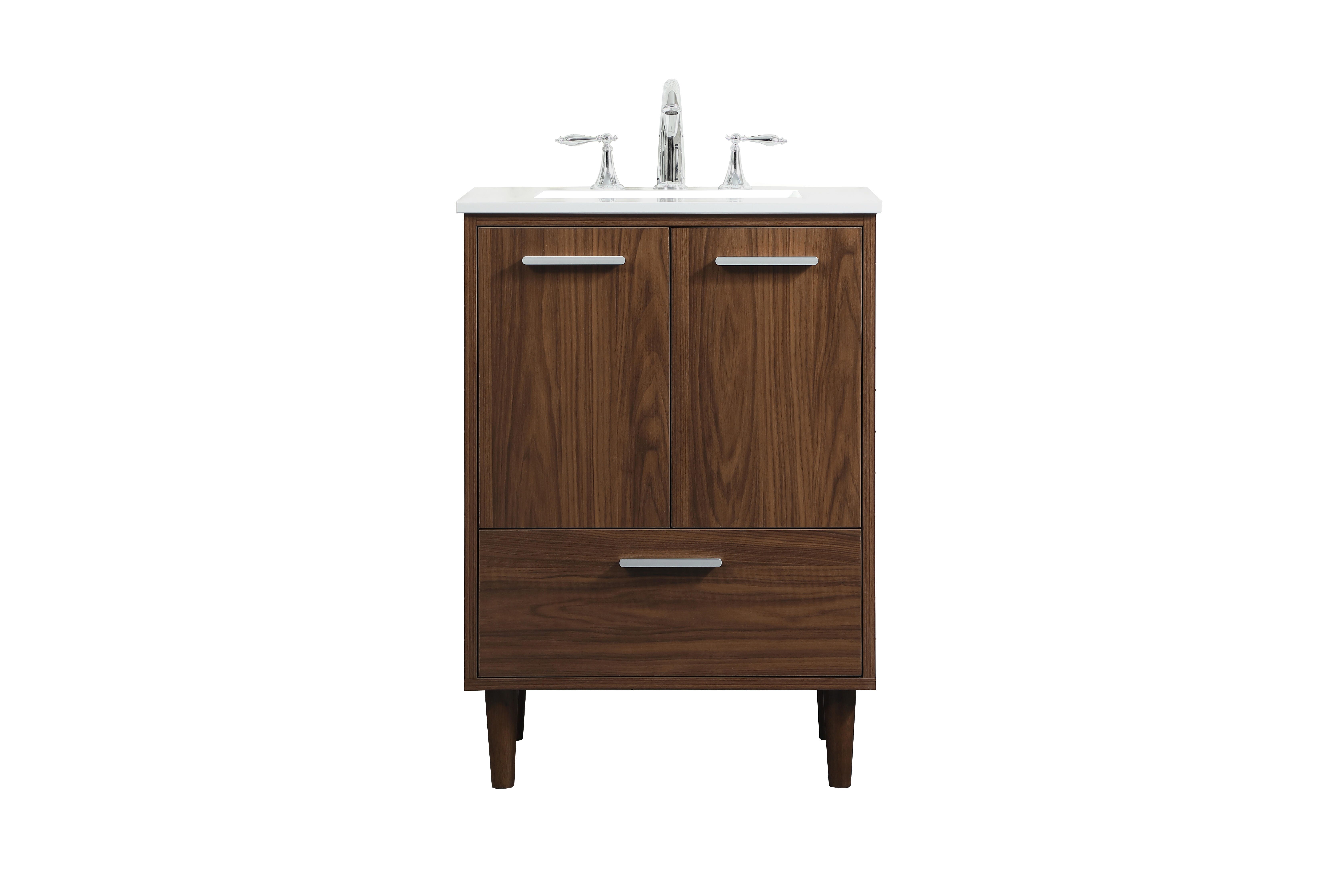 Baldwin 24" Bathroom Vanity, Walnut, large