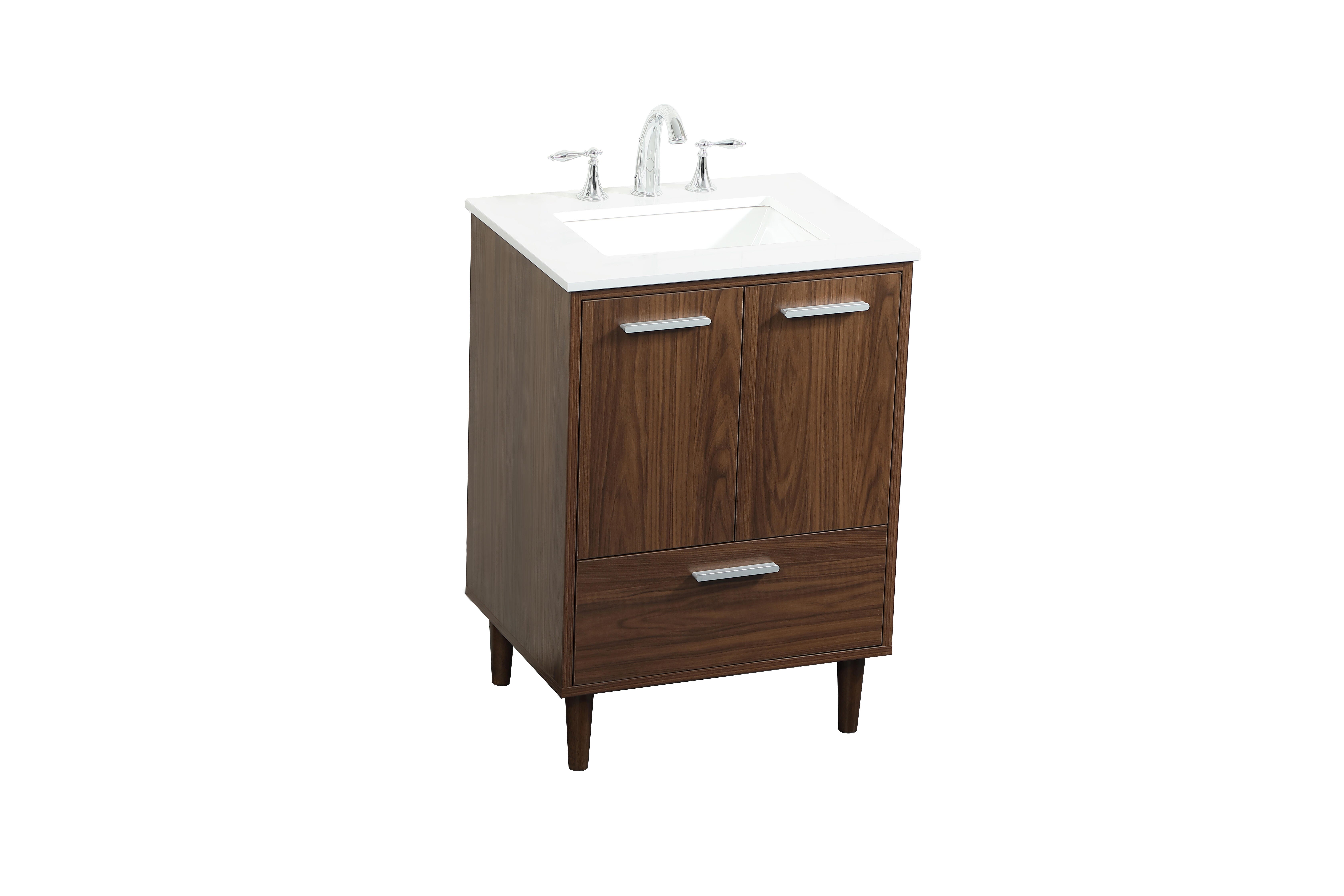 Baldwin 24" Bathroom Vanity, Walnut, large
