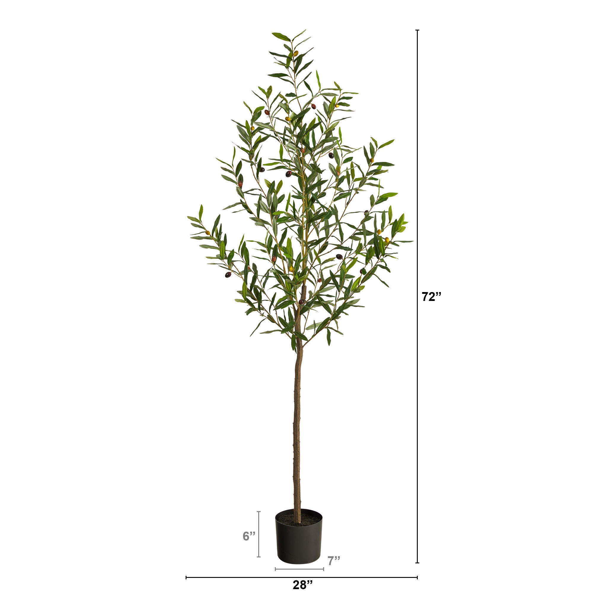 6’ Olive Artificial Tree, , large