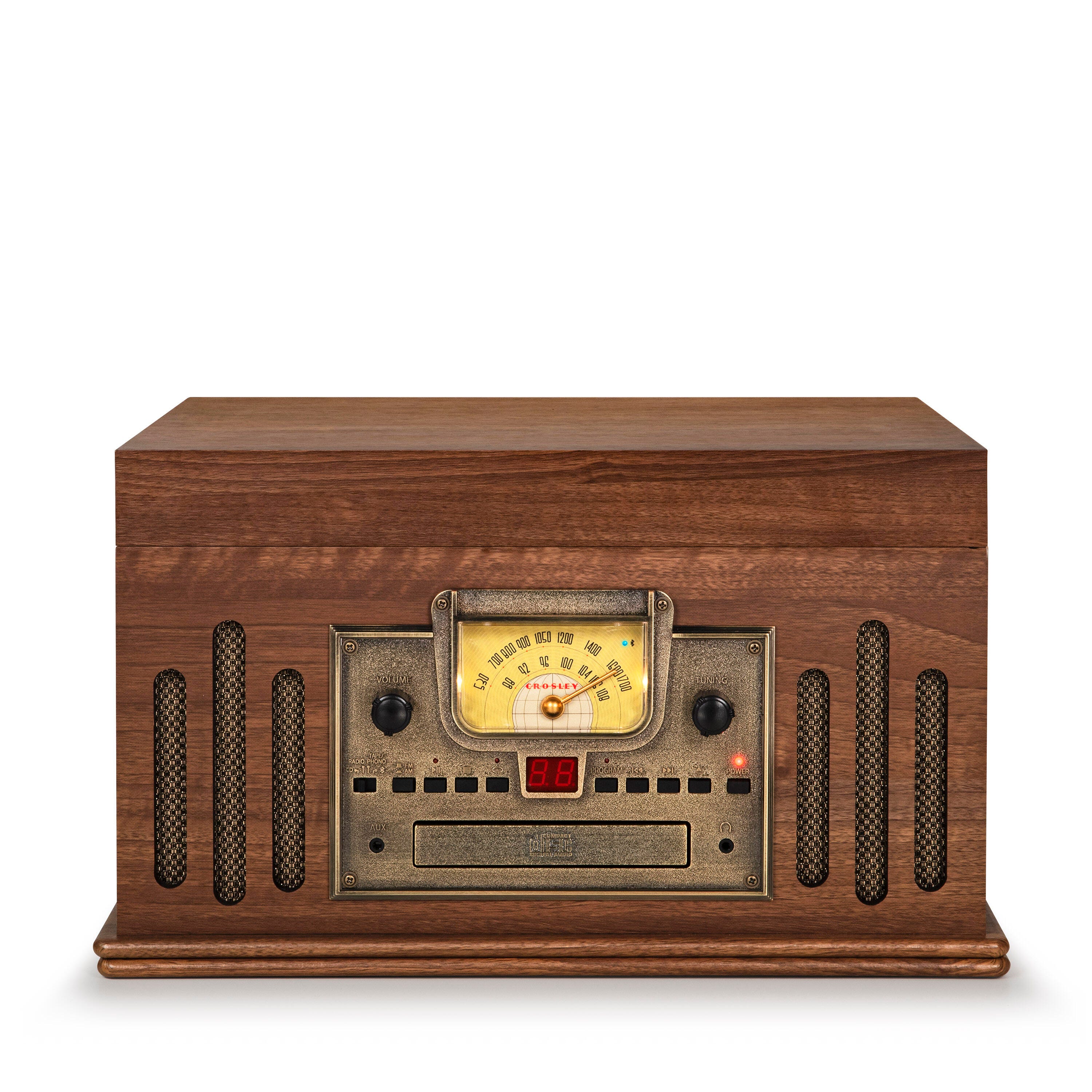 Crosley Musician Entertainment Center, Walnut, large