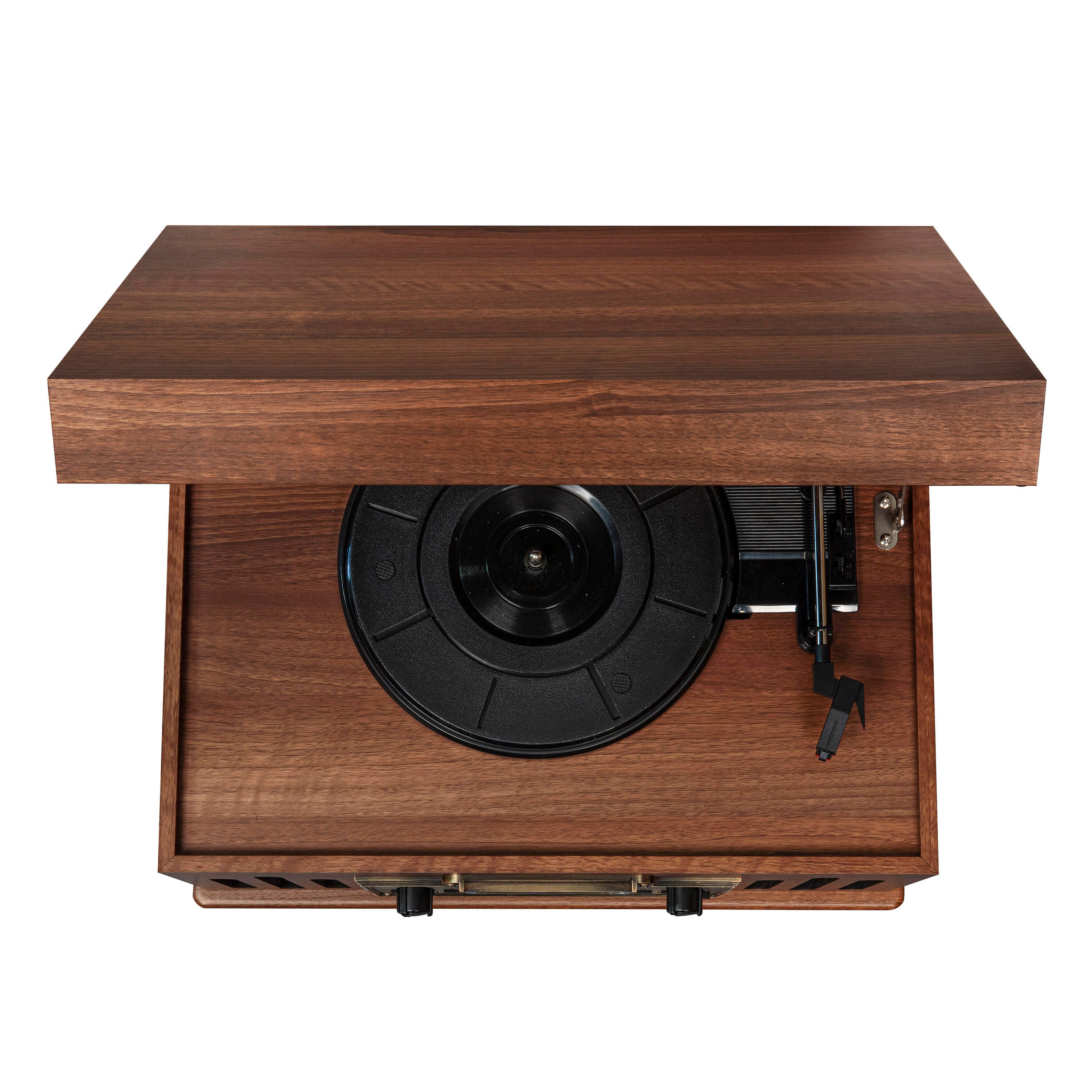 Crosley Musician Entertainment Center, Walnut, large