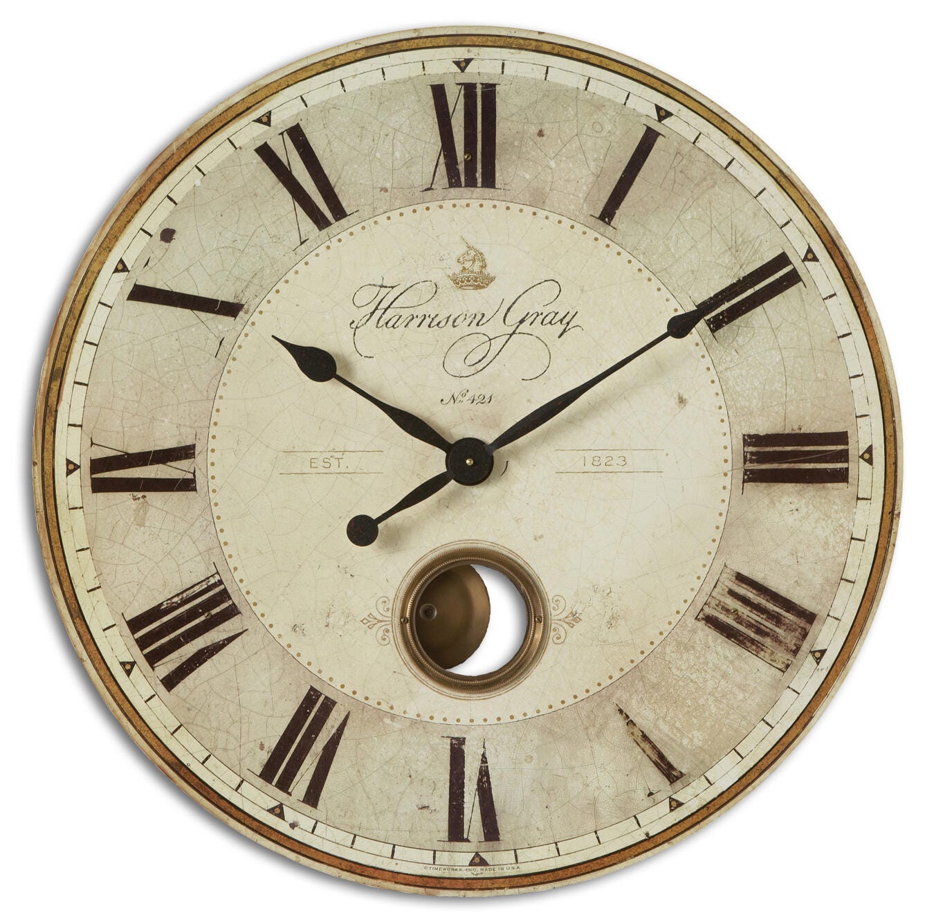 Uttermost Harrison Gray 30" Clock, , large