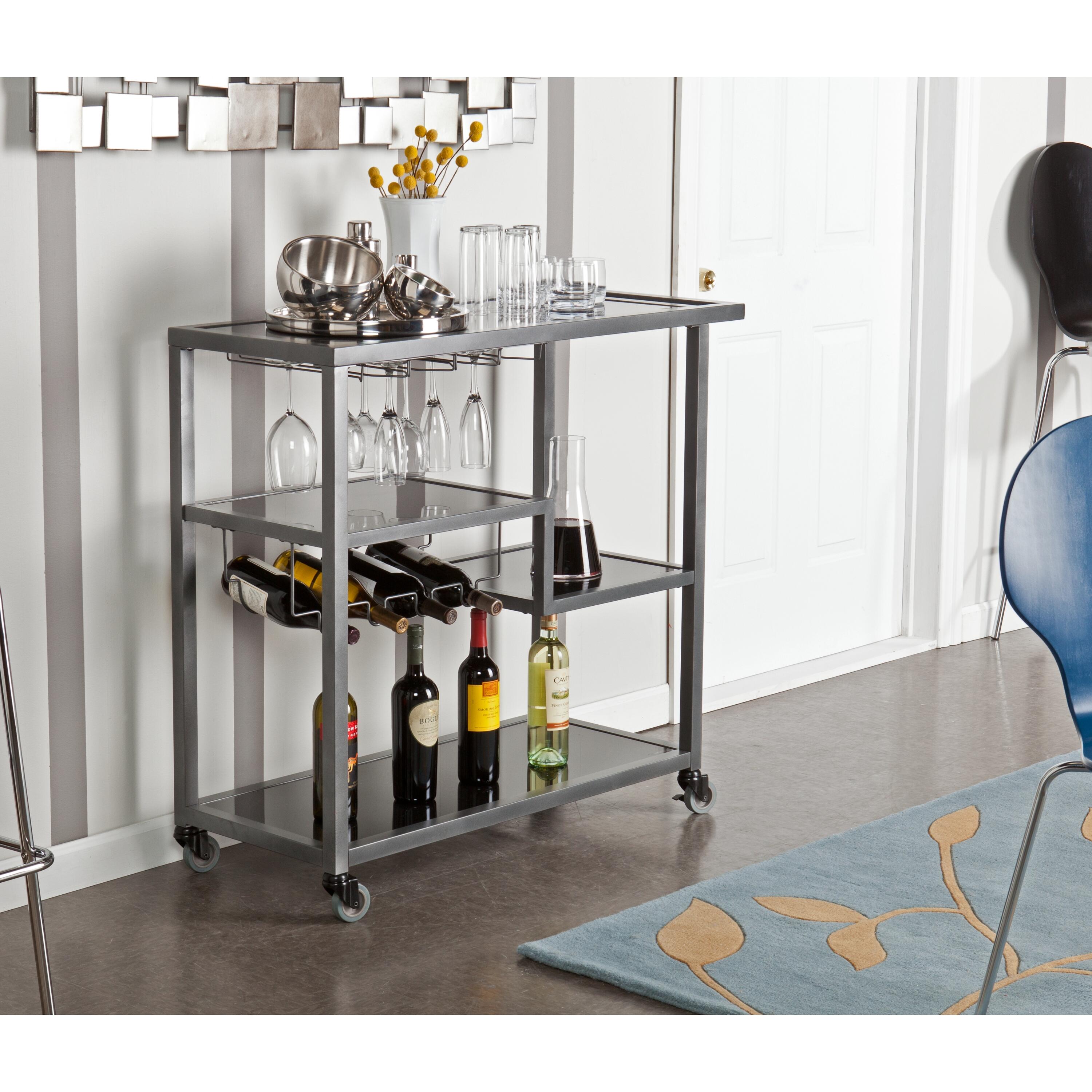 Holly & Martin Bar Cart, Gray, large