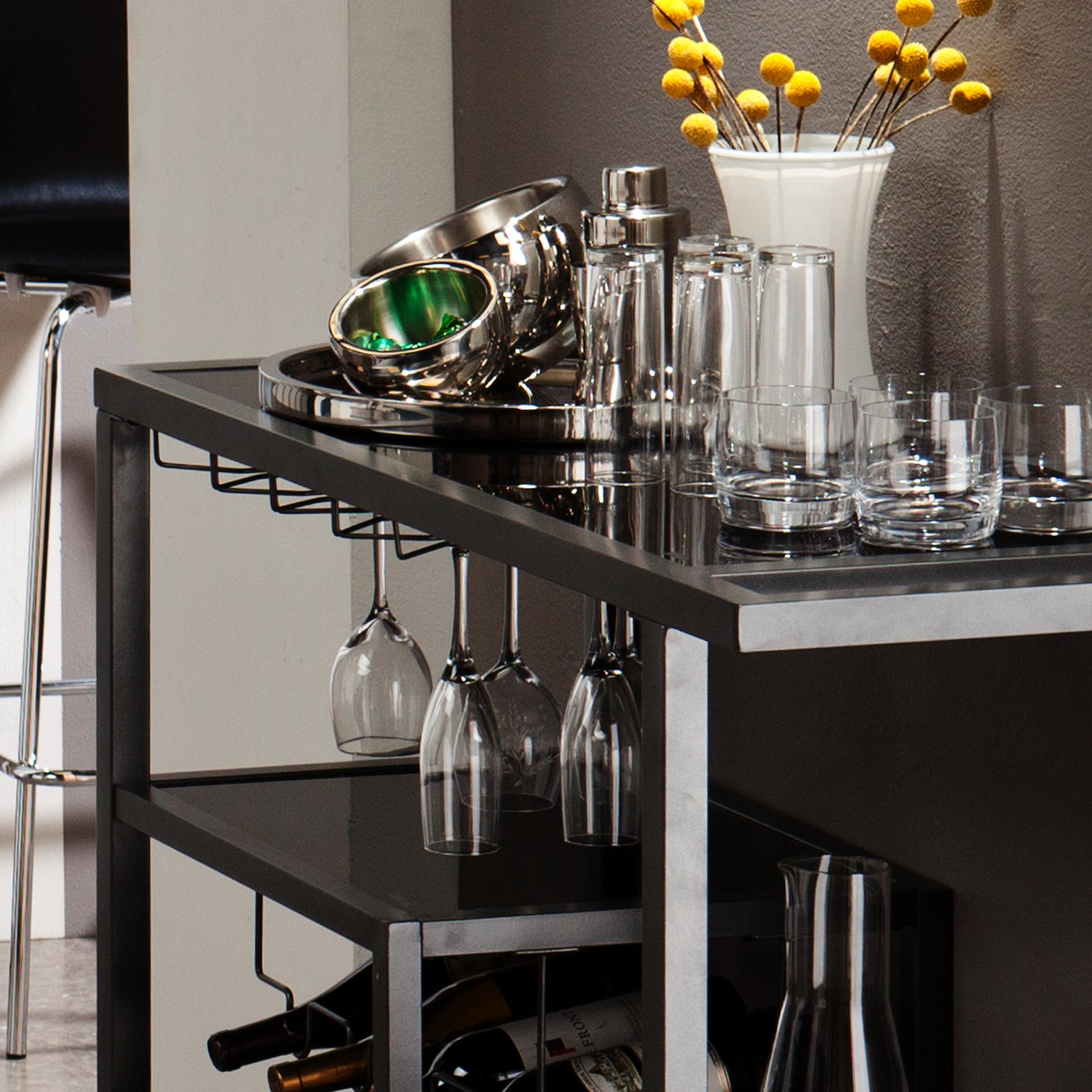 Holly & Martin Bar Cart, Gray, large