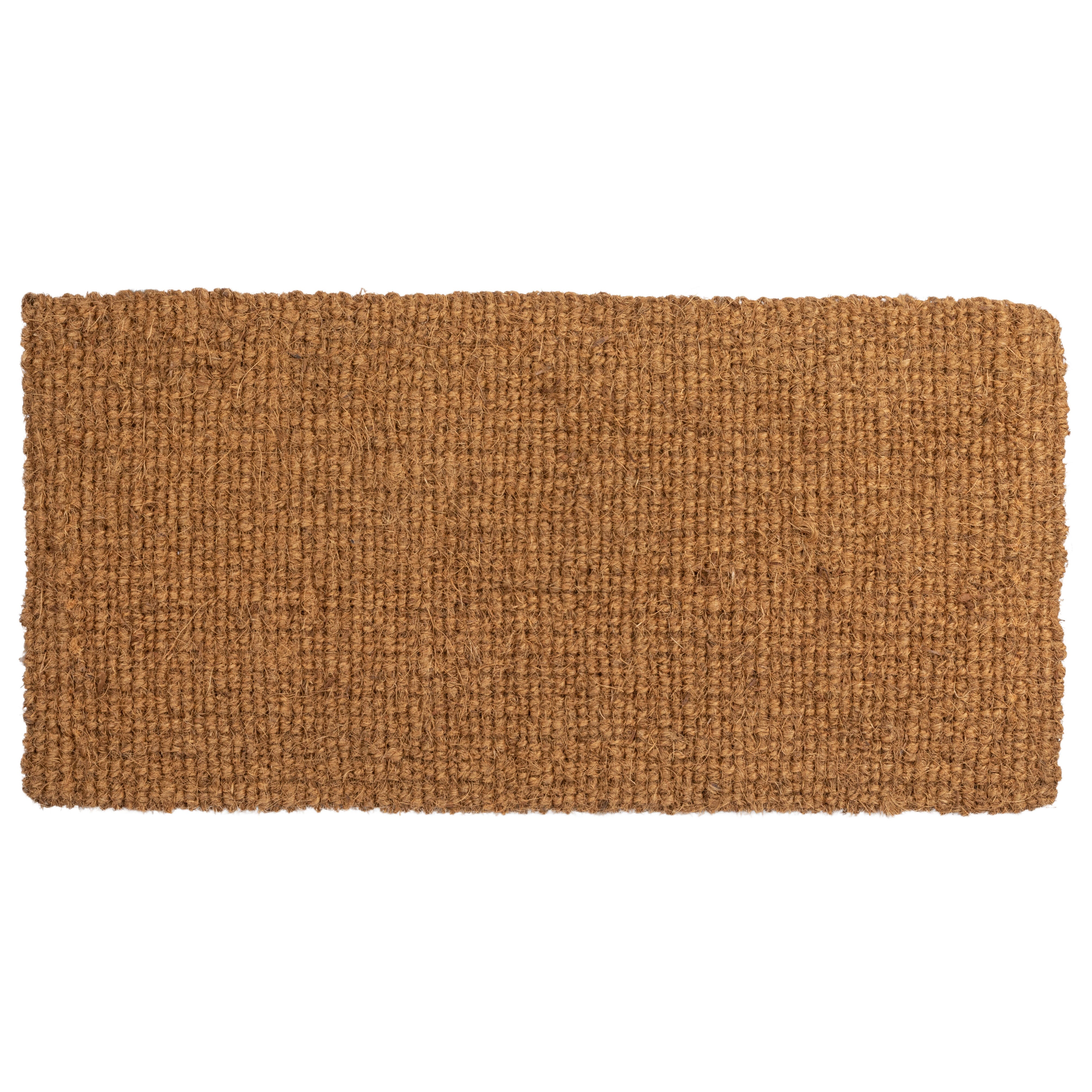 Storied Home Bonjour/Au Revoir Coir 32" x 16" Doormat, , large
