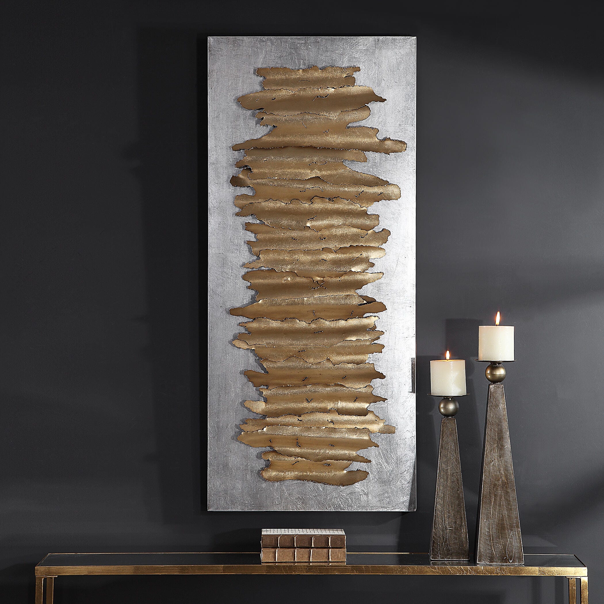 Uttermost Lev Gold Metal Wall Decor, , large