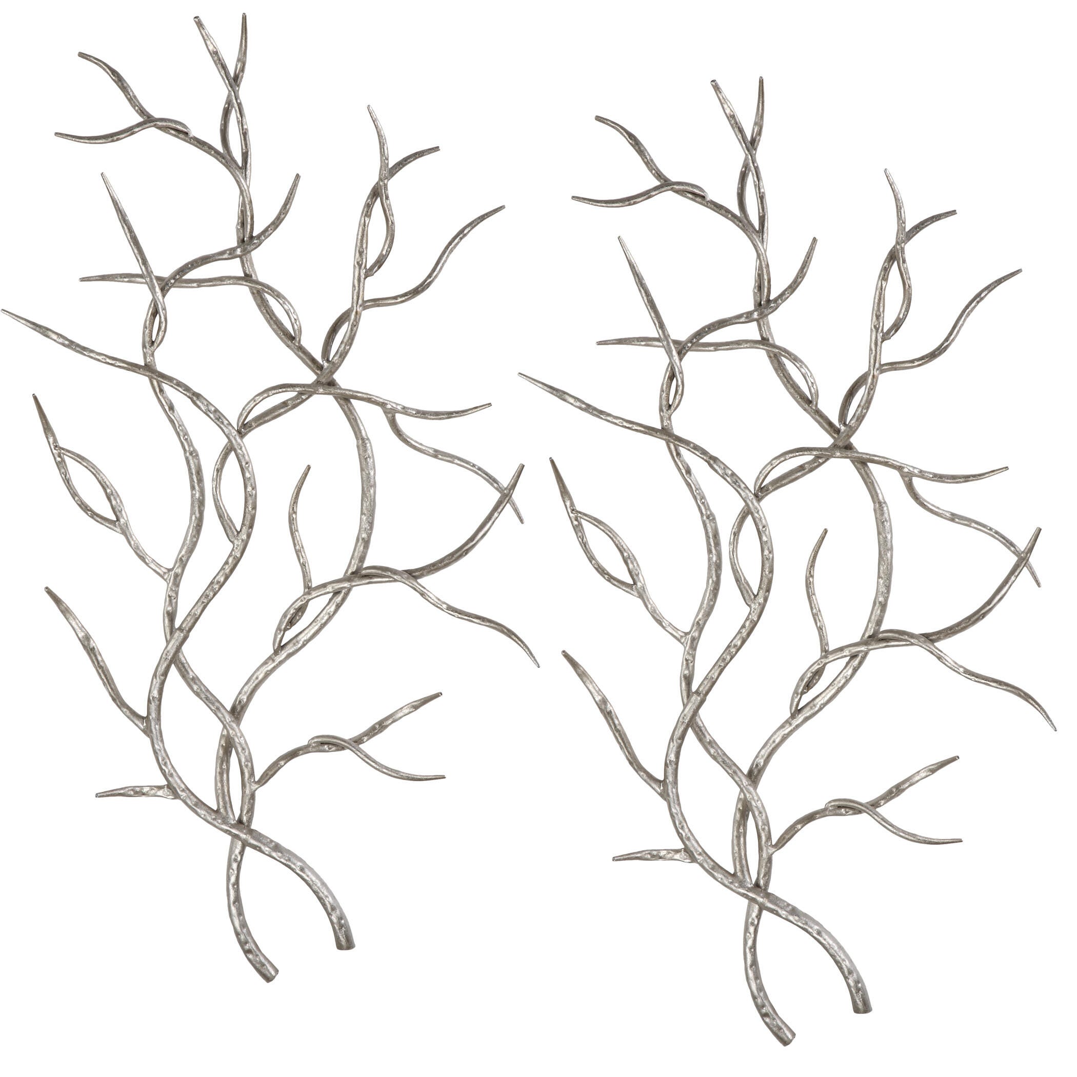 Uttermost Silver Branches Wall Art Set of 2, , large