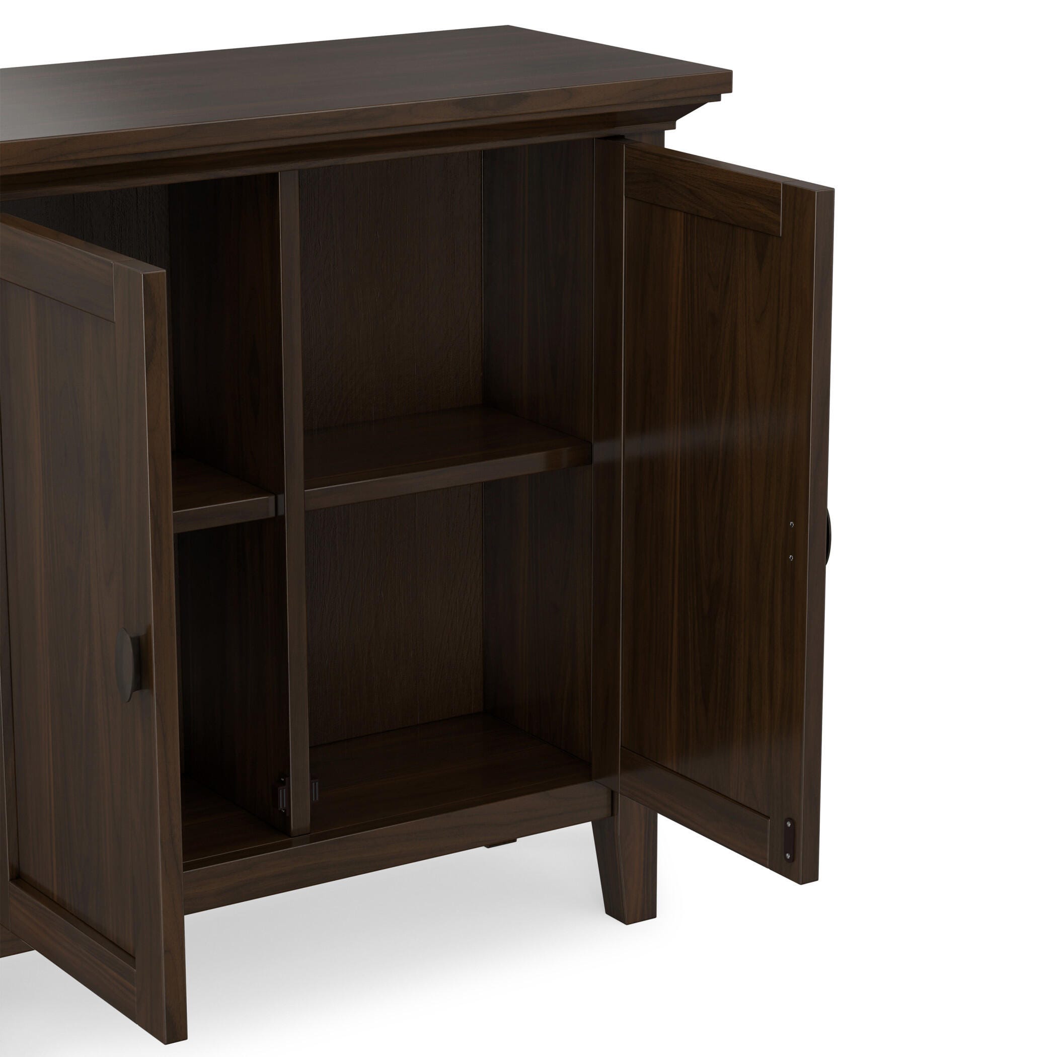Redmond SOLID WOOD 32 inch Wide Transitional Low Storage Cabinet