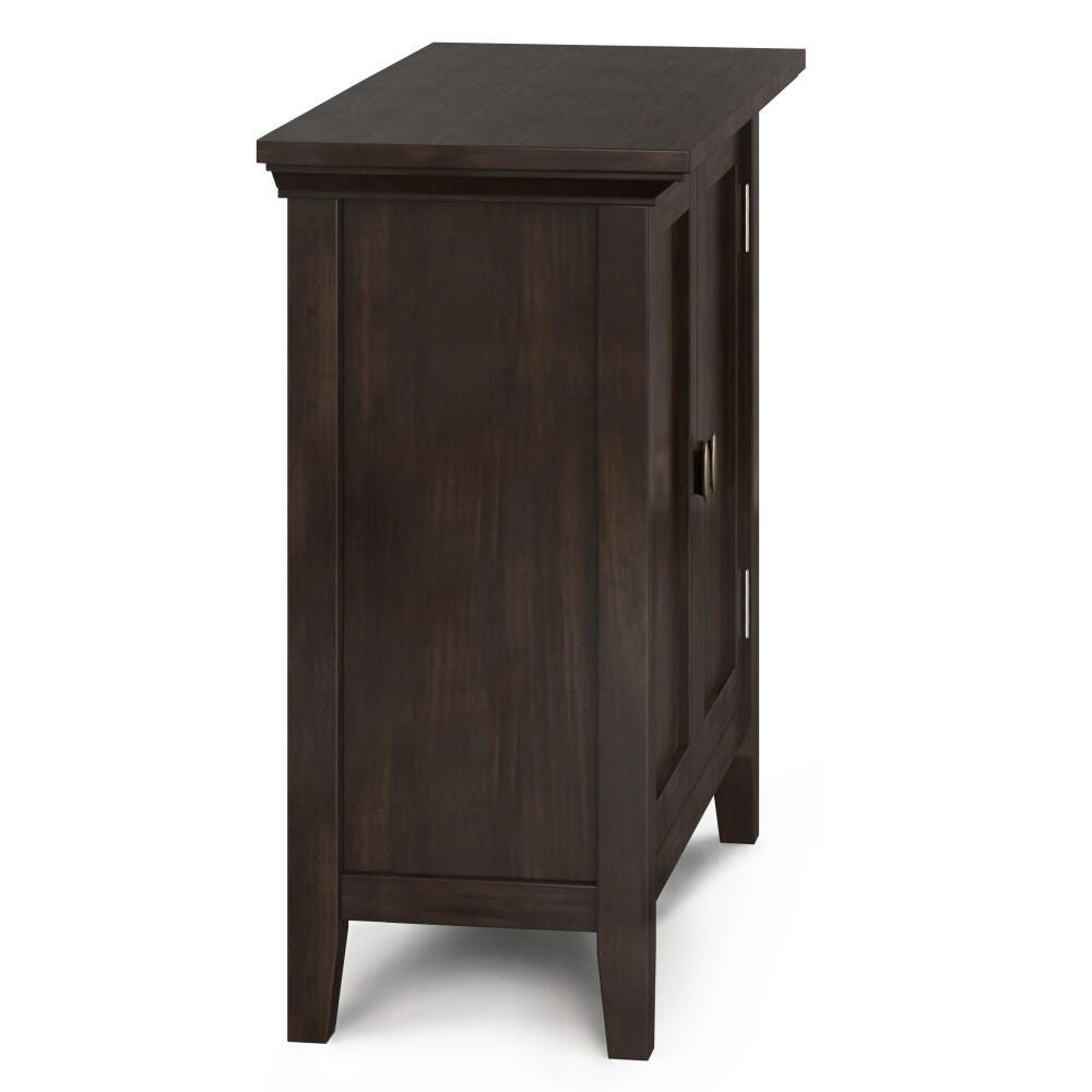 Simpli Home Redmond 32" Low Storage Cabinet, Brown, large