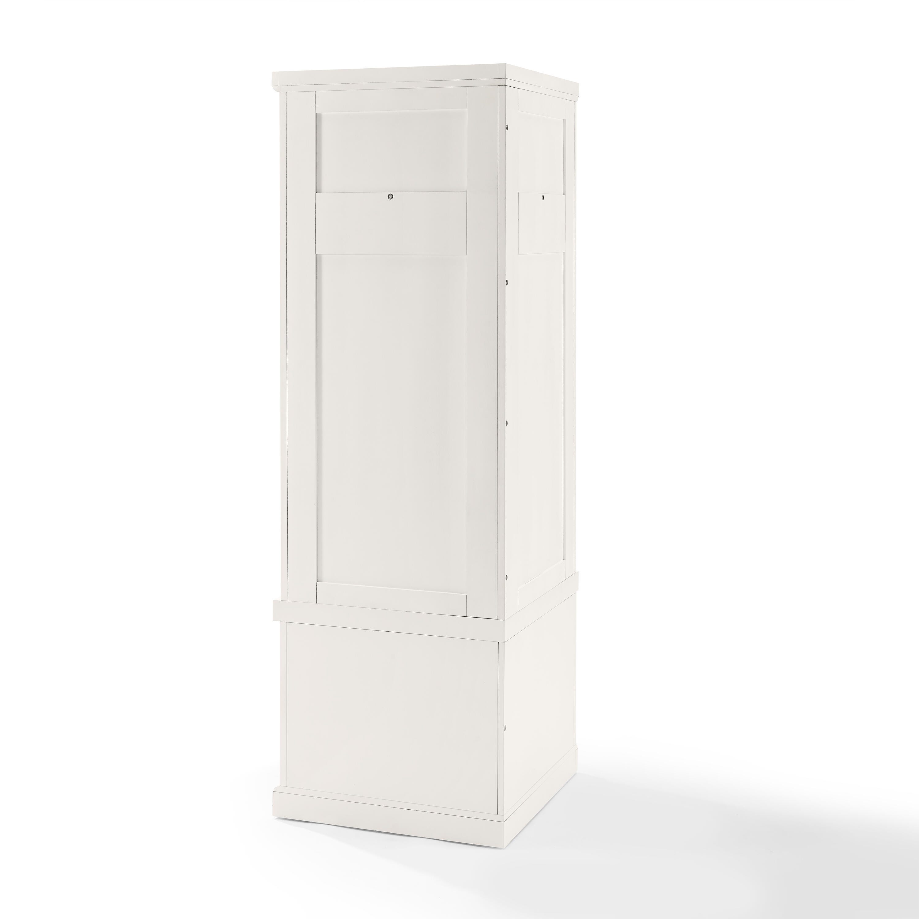 Crosley Seaside Corner Hall Tree, White, large