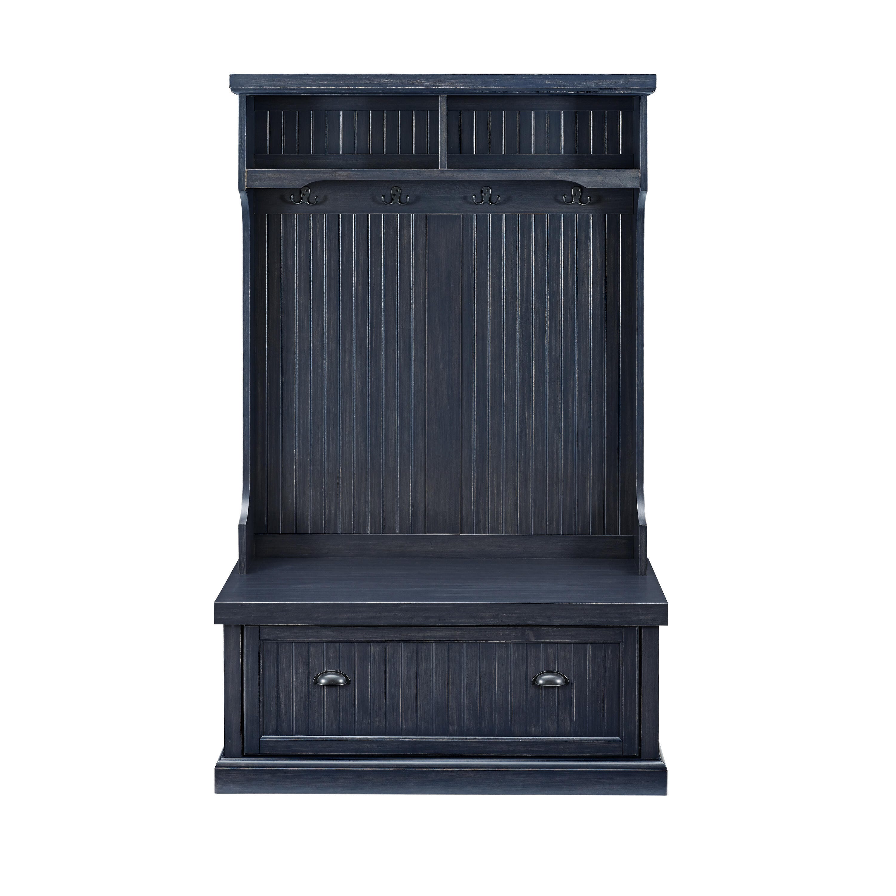 Crosley Seaside Hall Tree, Navy, large