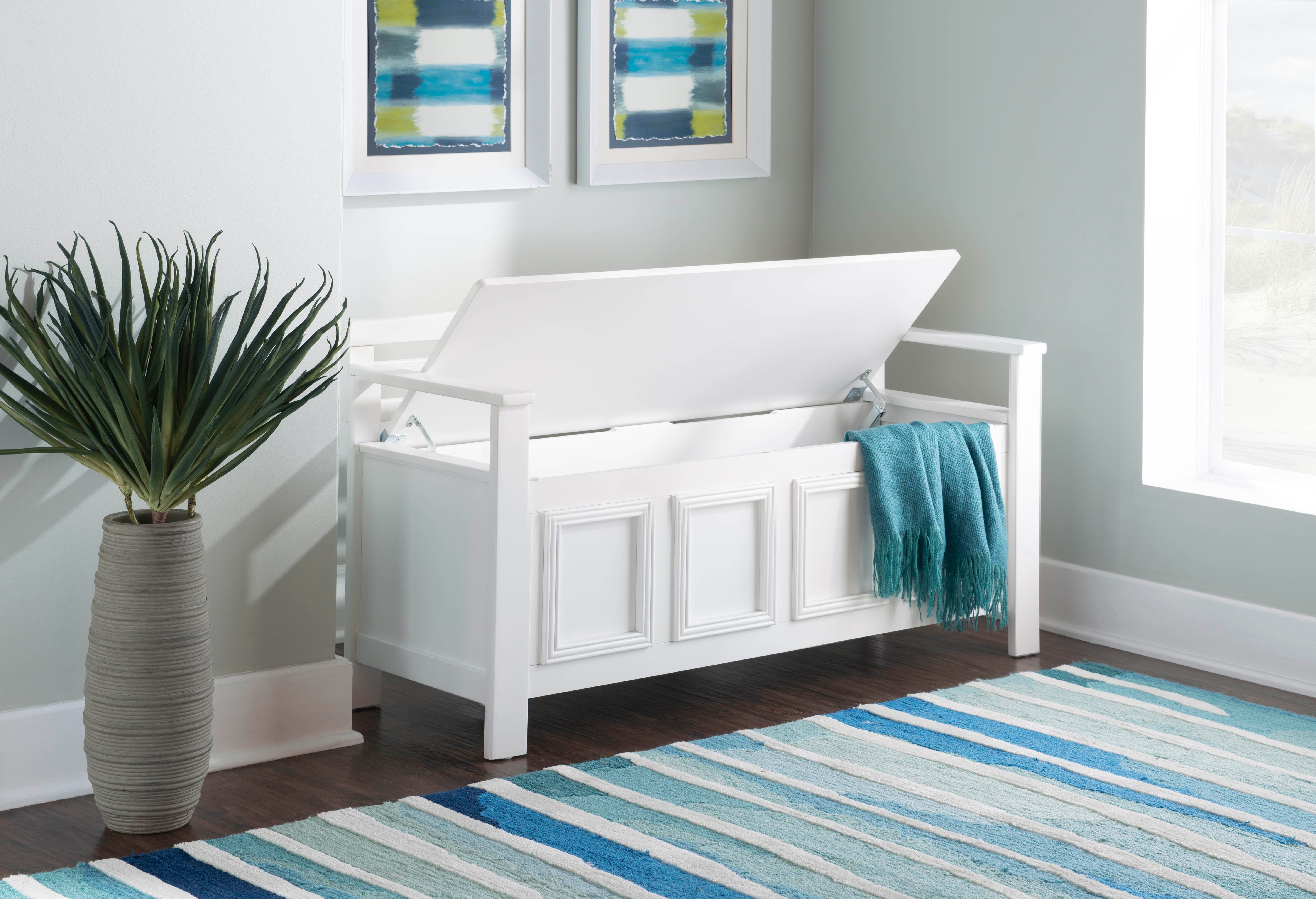 Linon Laredo Storage Bench, , large