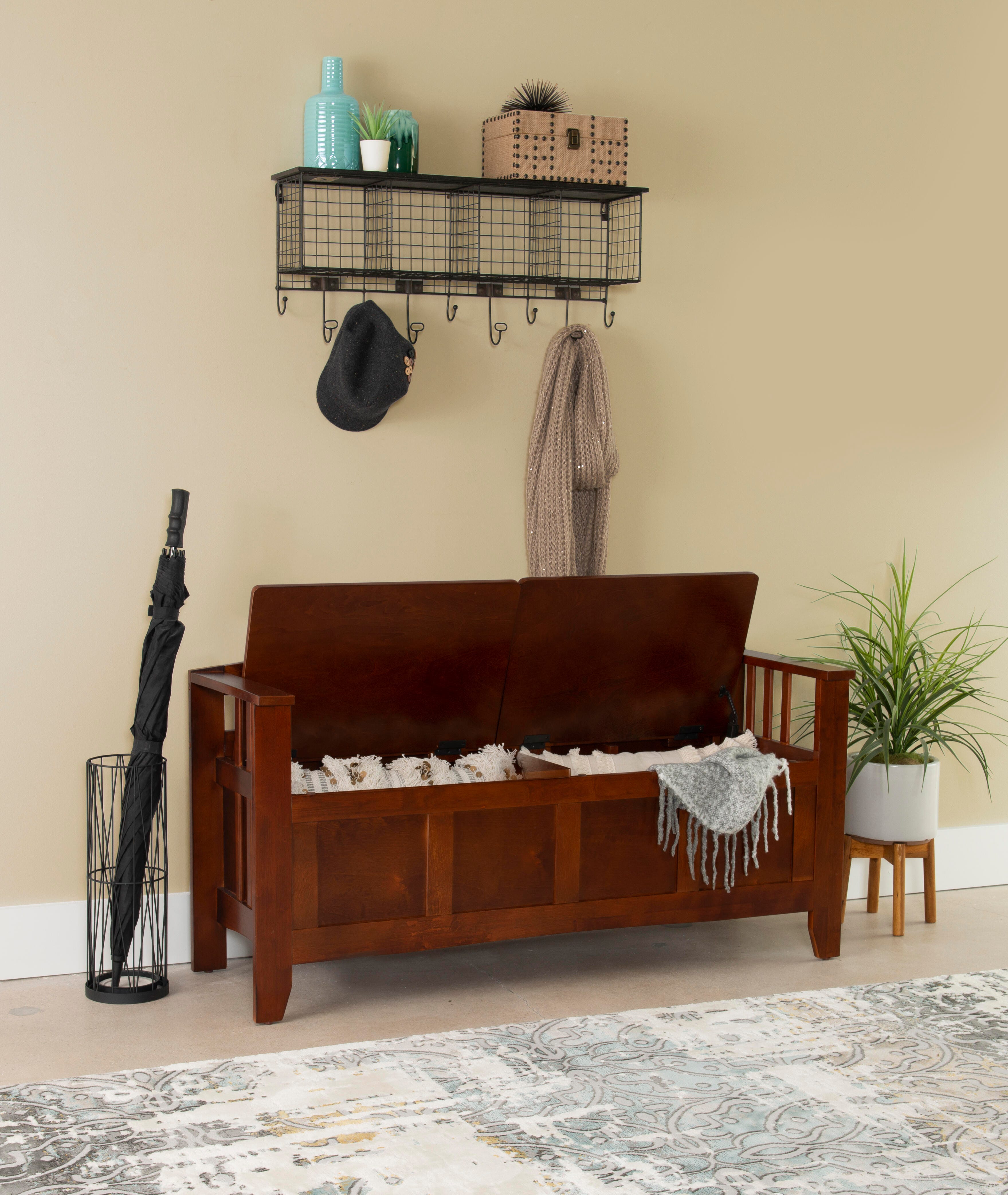 Linon Shayla Storage Bench, , large