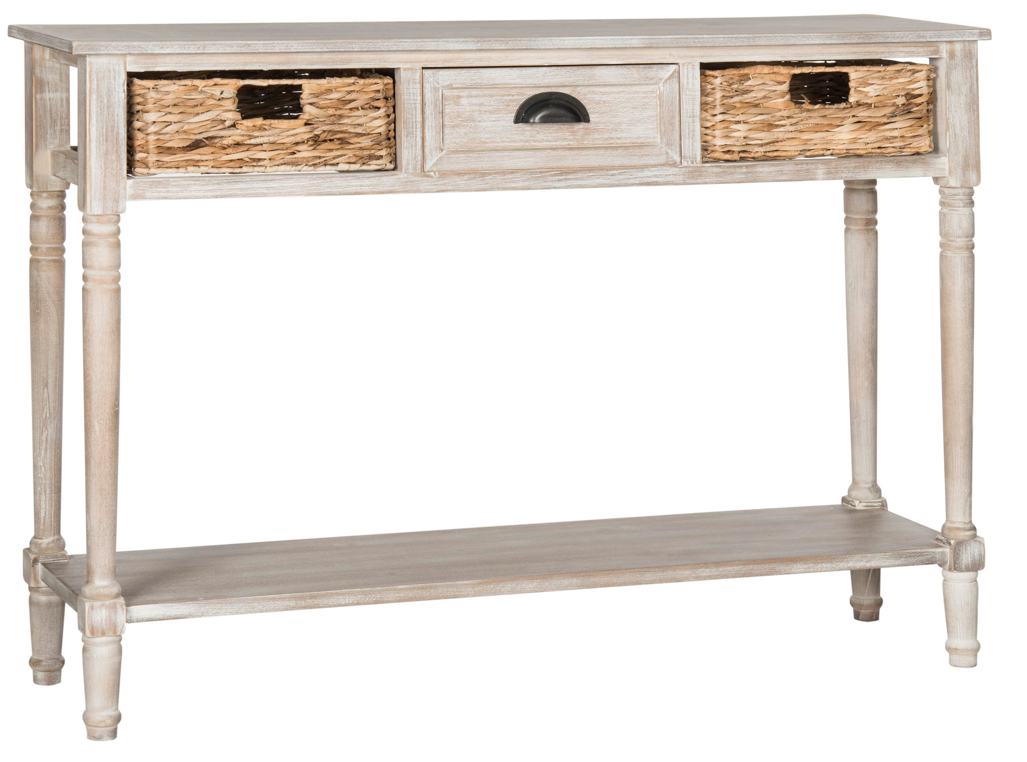 Safavieh Christa Console, White Wash, large
