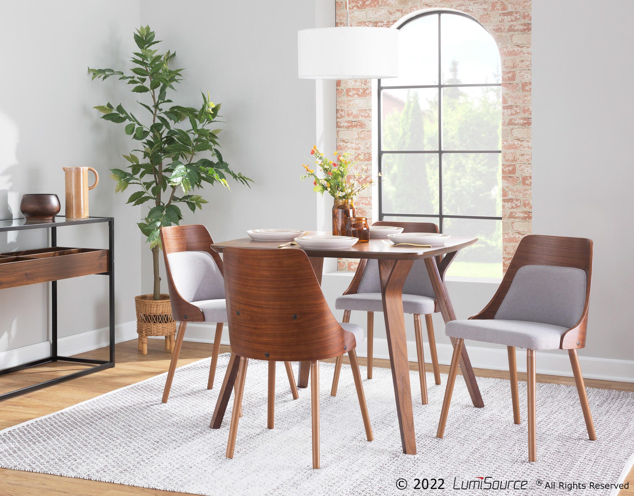 Symphony Dining Chair, Gray, rollover