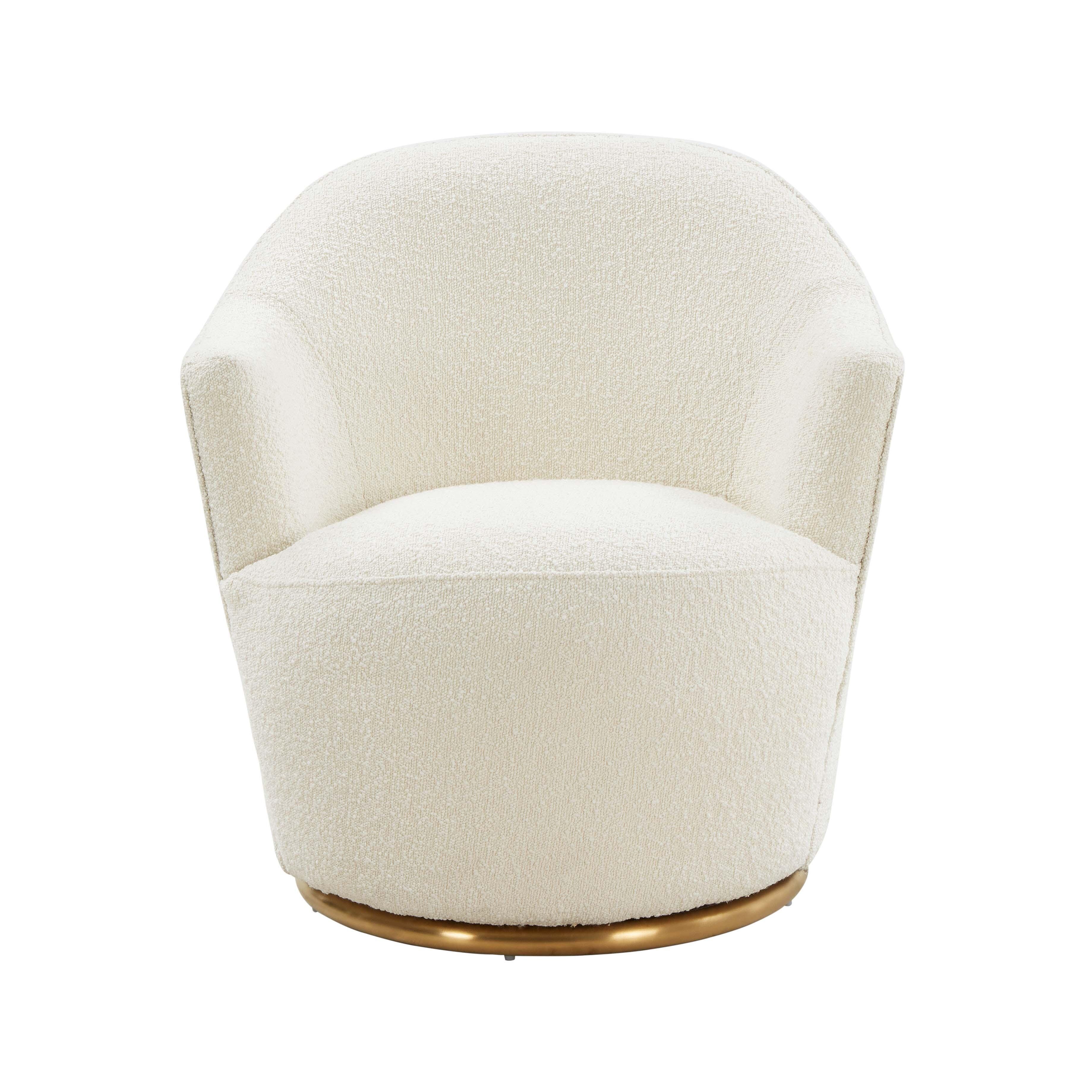 TOV Furniture Skyla Boucle Swivel Chair, , large
