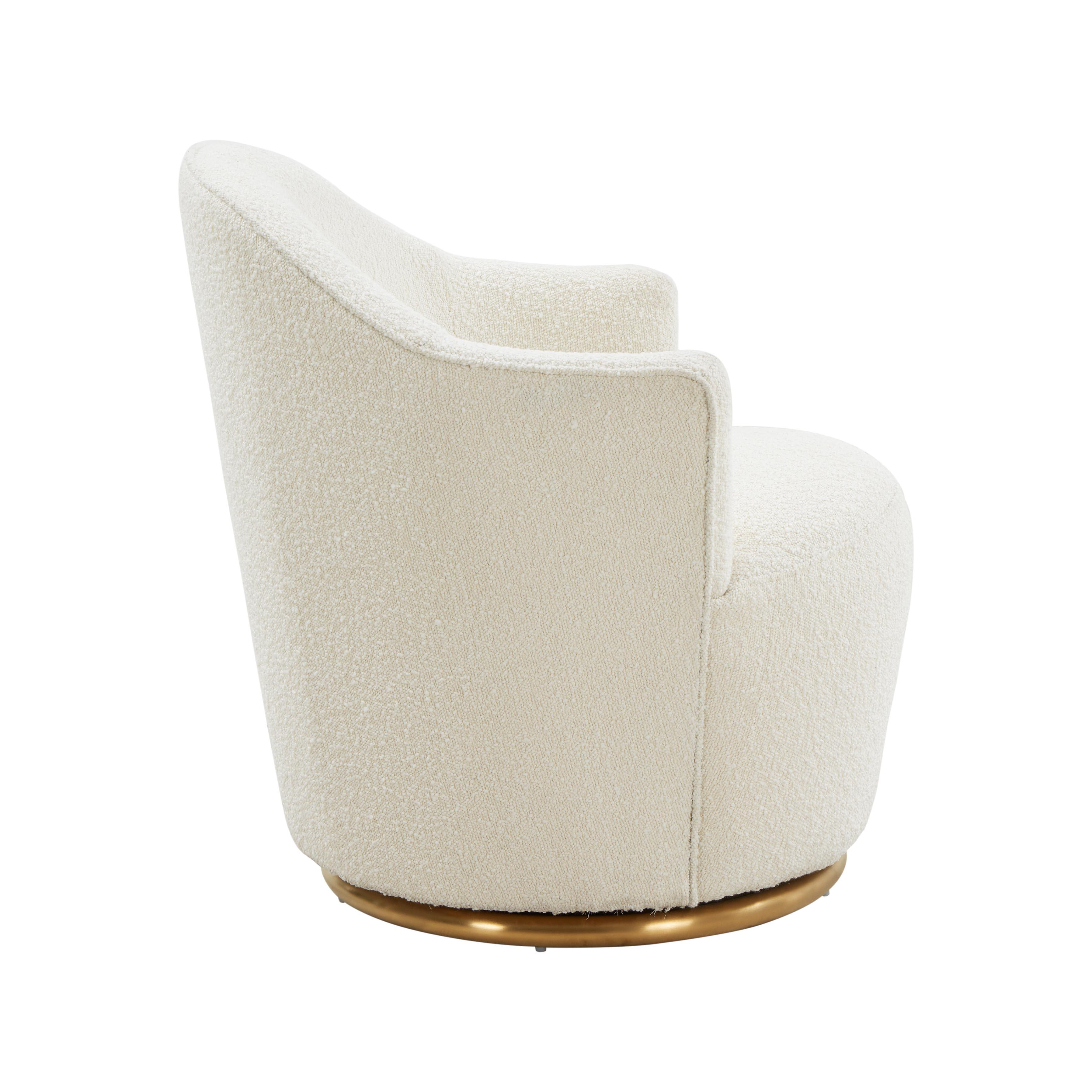TOV Furniture Skyla Boucle Swivel Chair, , large