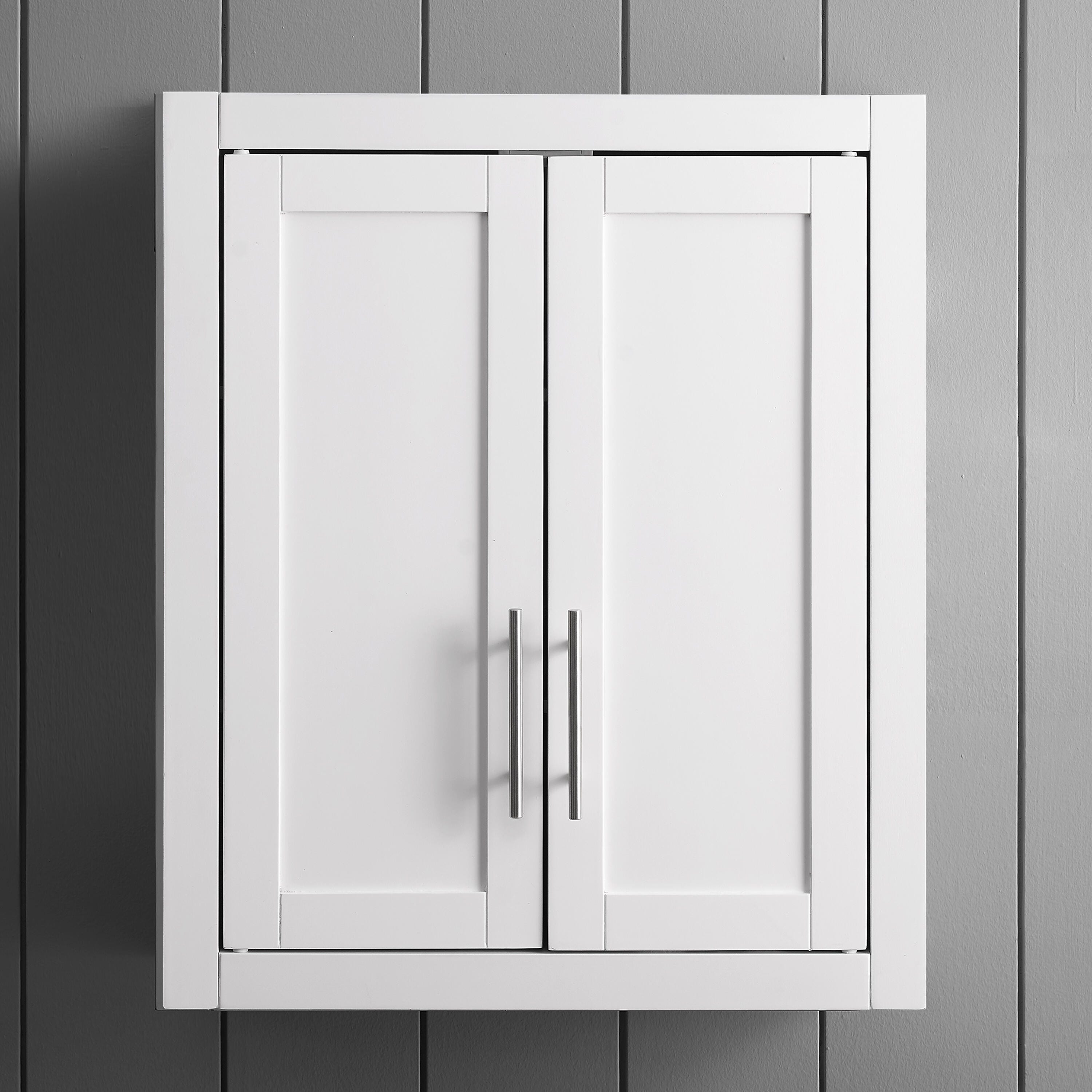 Savannah Wall Cabinet, White, large