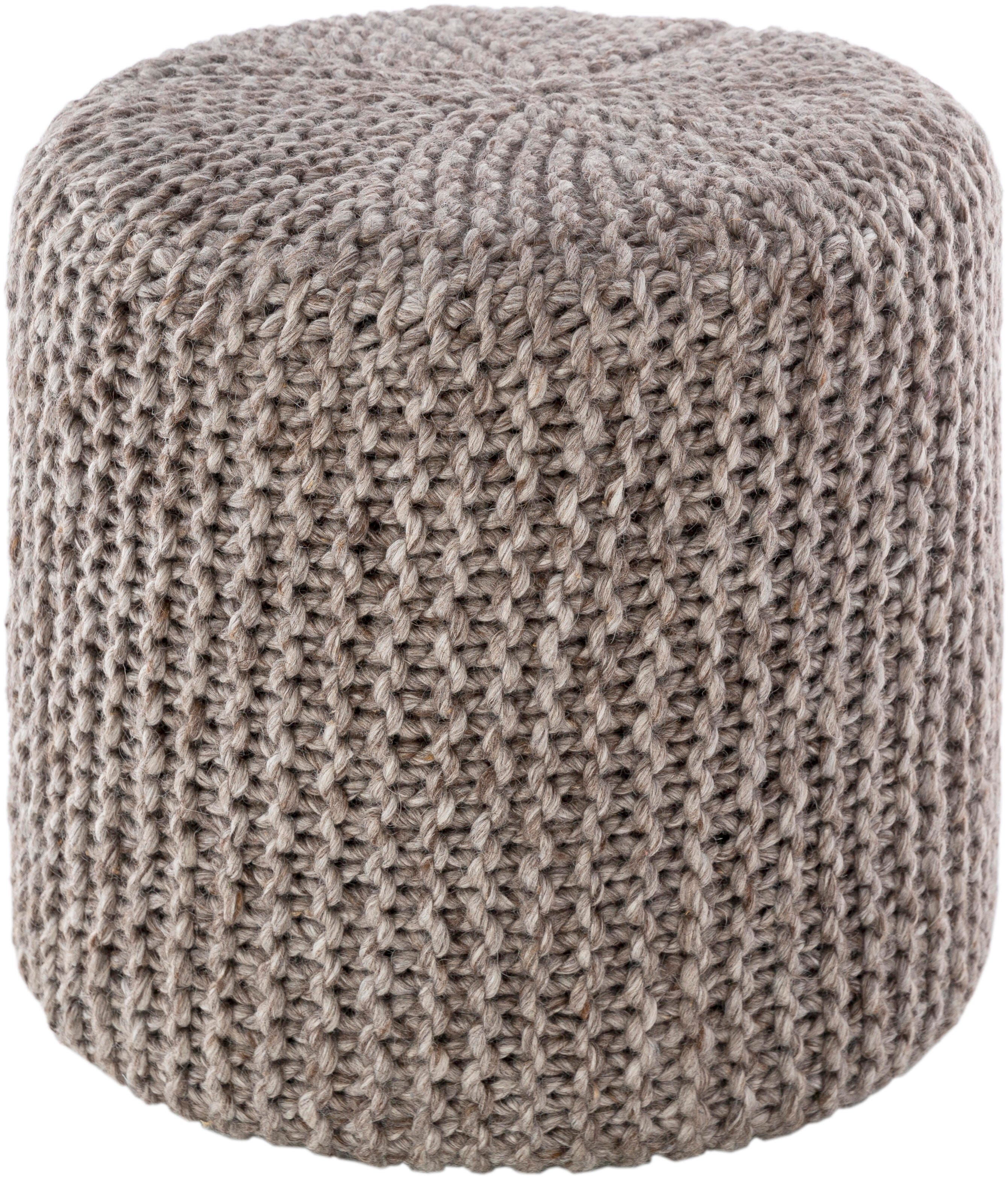 Surya Prado Pouf, Camel, large