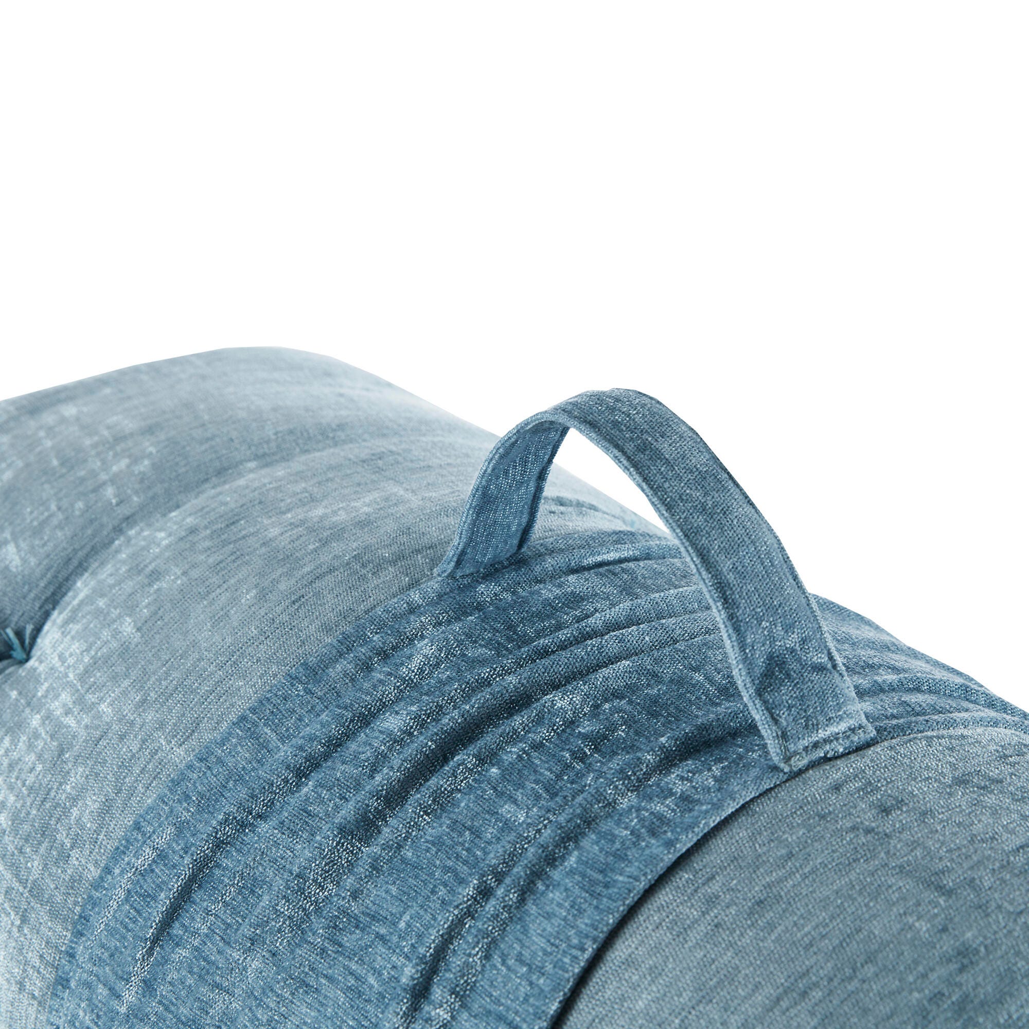Intelligent Design Edelia Chenille Lounge Floor Pillow, Aqua, large