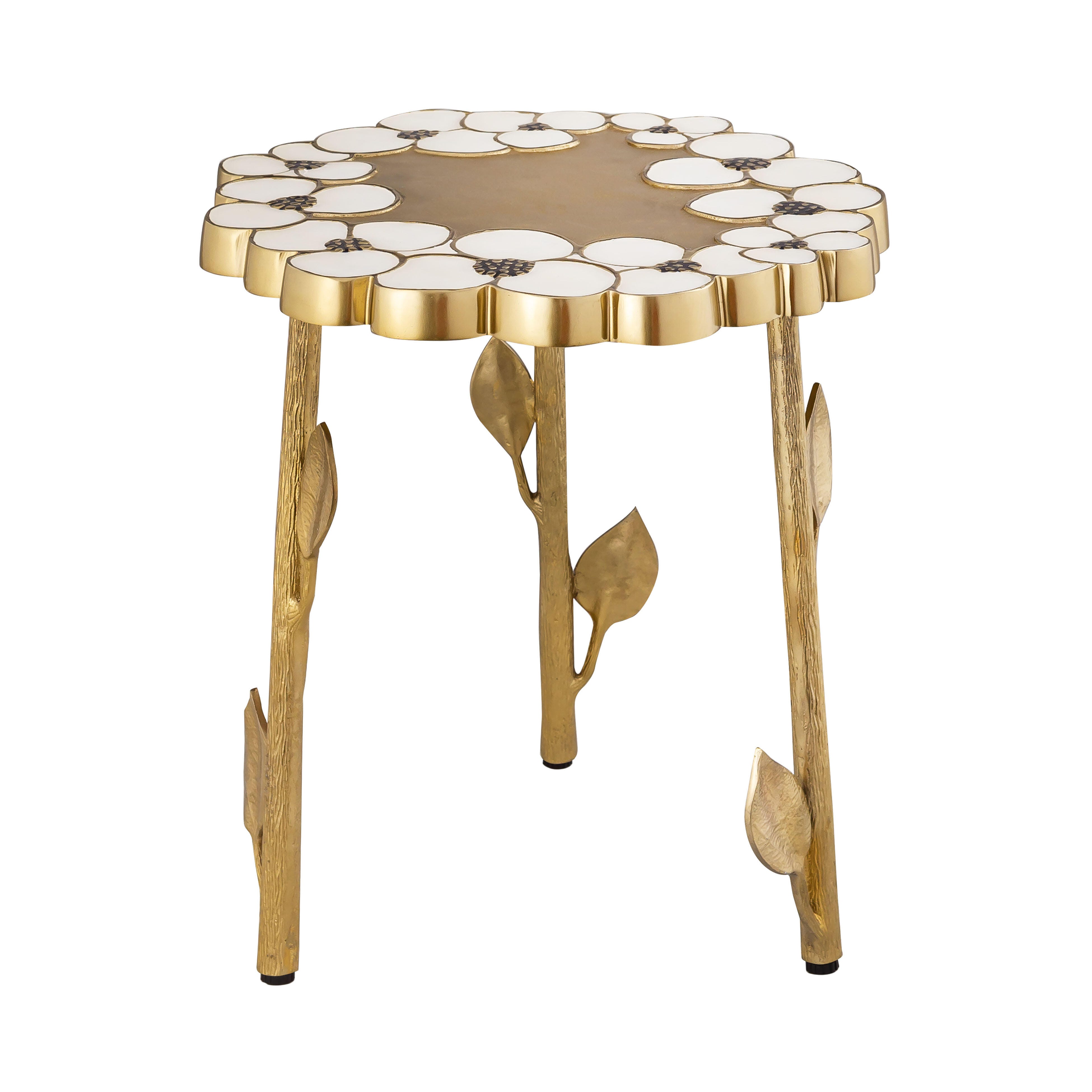 TOV Furniture Flor Handpainted Side Table, , large