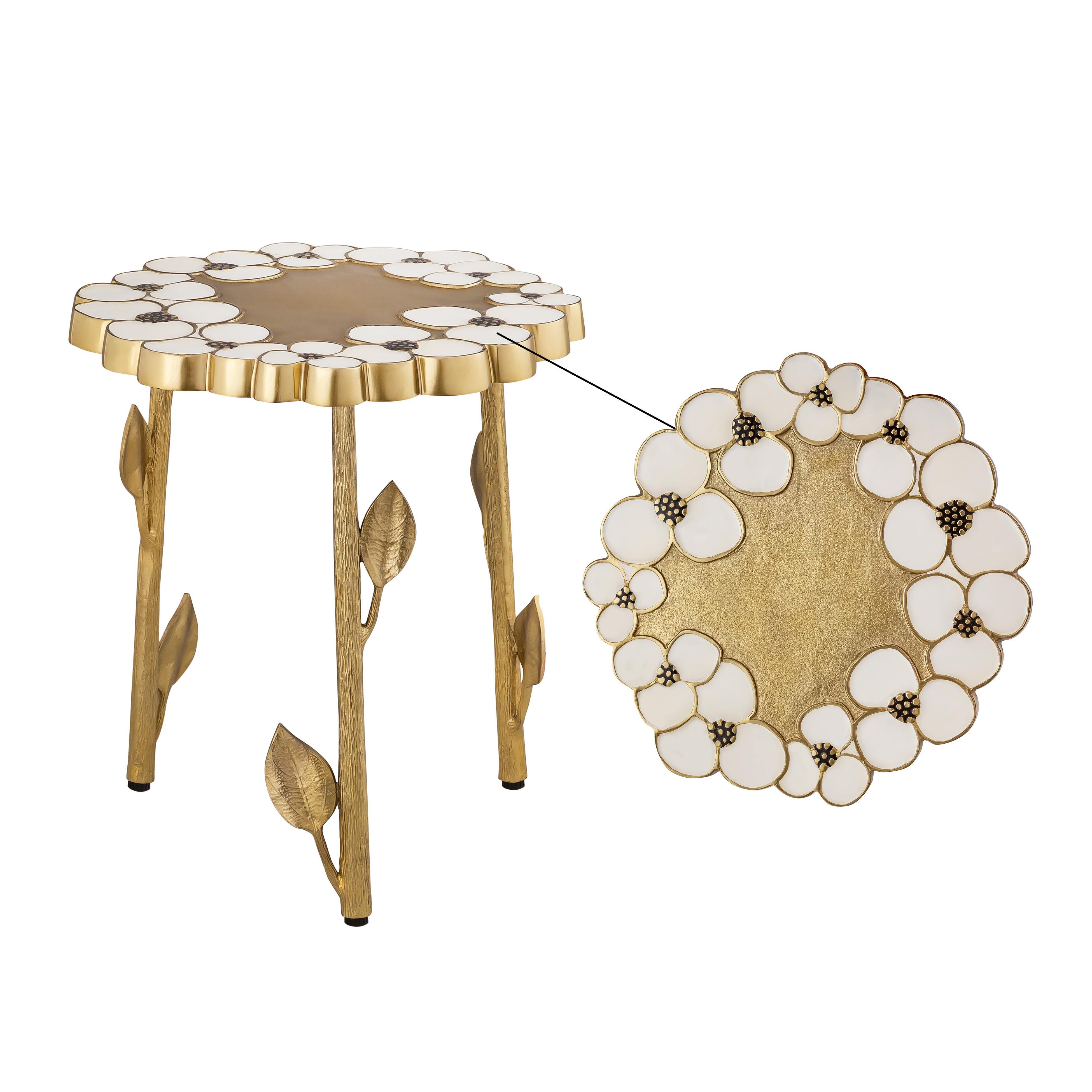 TOV Furniture Flor Handpainted Side Table, , large