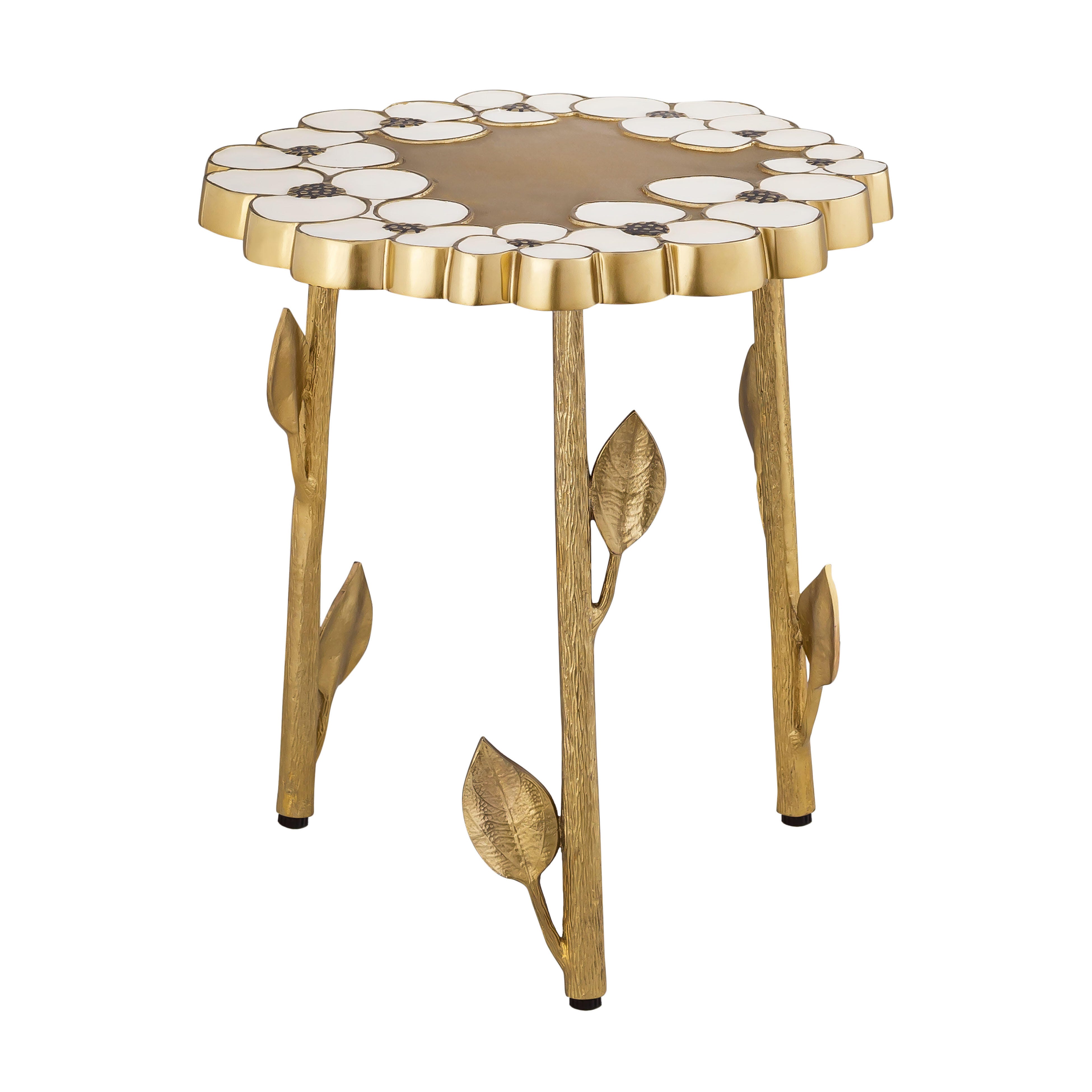TOV Furniture Flor Handpainted Side Table, , large
