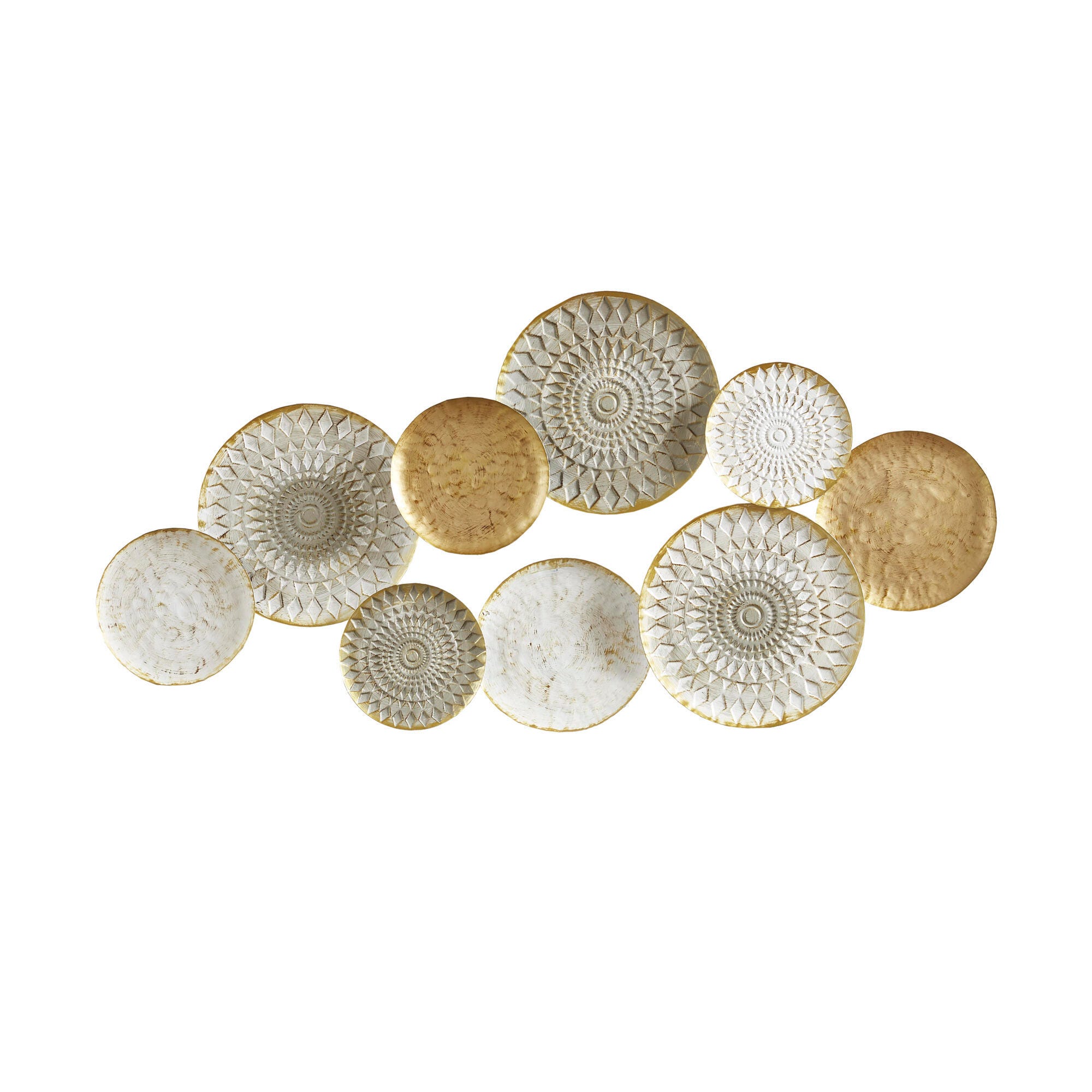 Madison Park Multi Metal Plates Wall Decor, , large