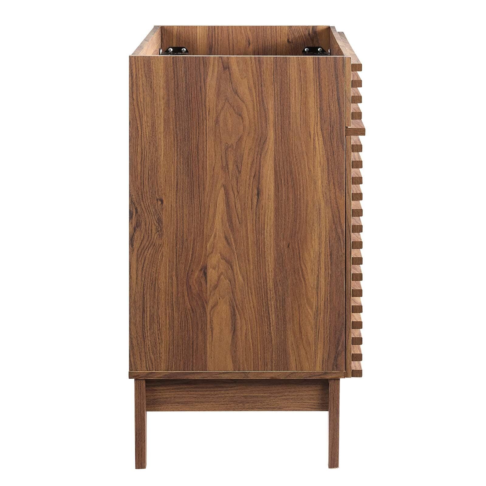 Render 36" Bathroom Vanity Cabinet, Walnut, large