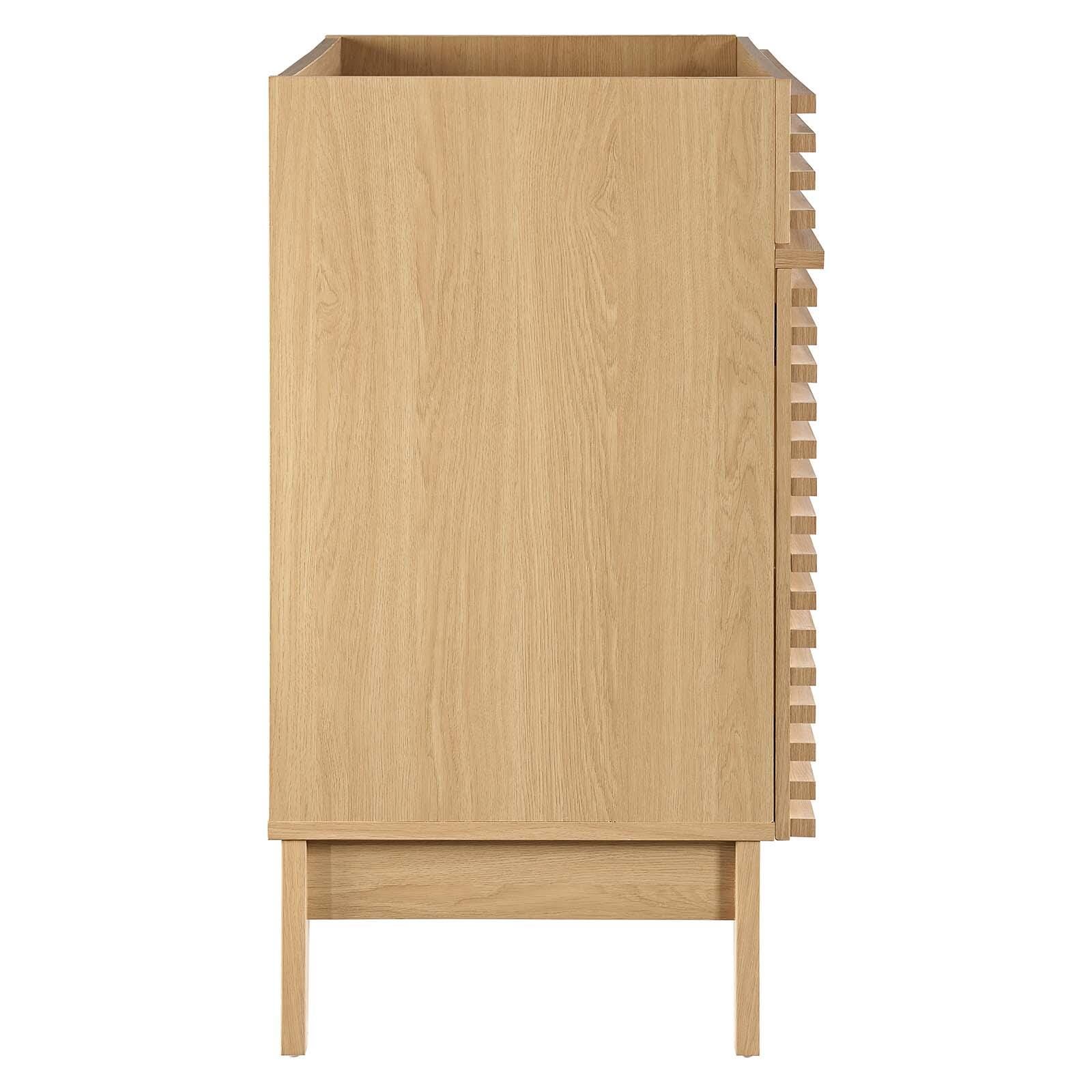 Modway Render 36" Bathroom Vanity Cabinet, Oak, large