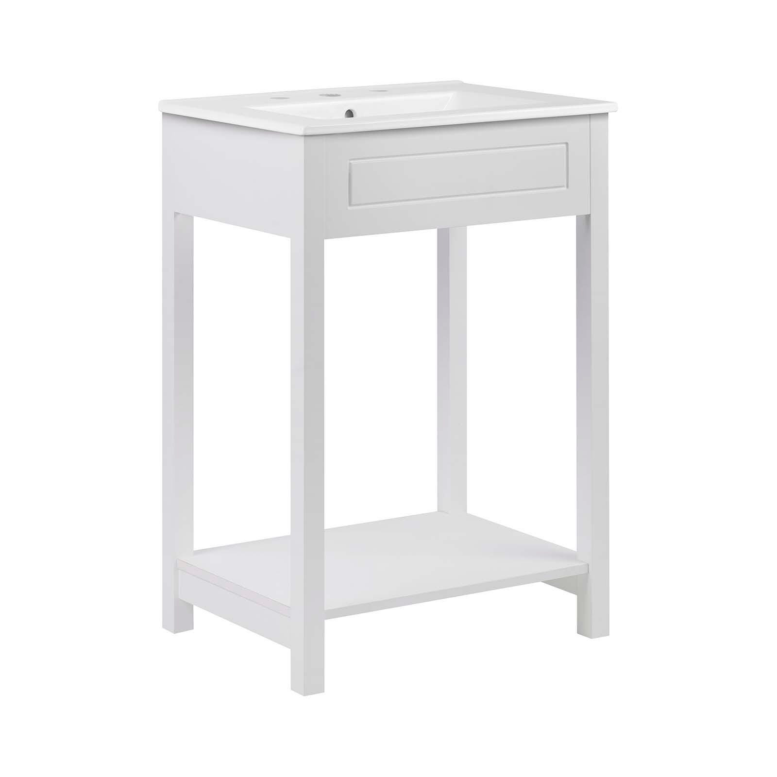 Altura 24" Bathroom Vanity, White, large