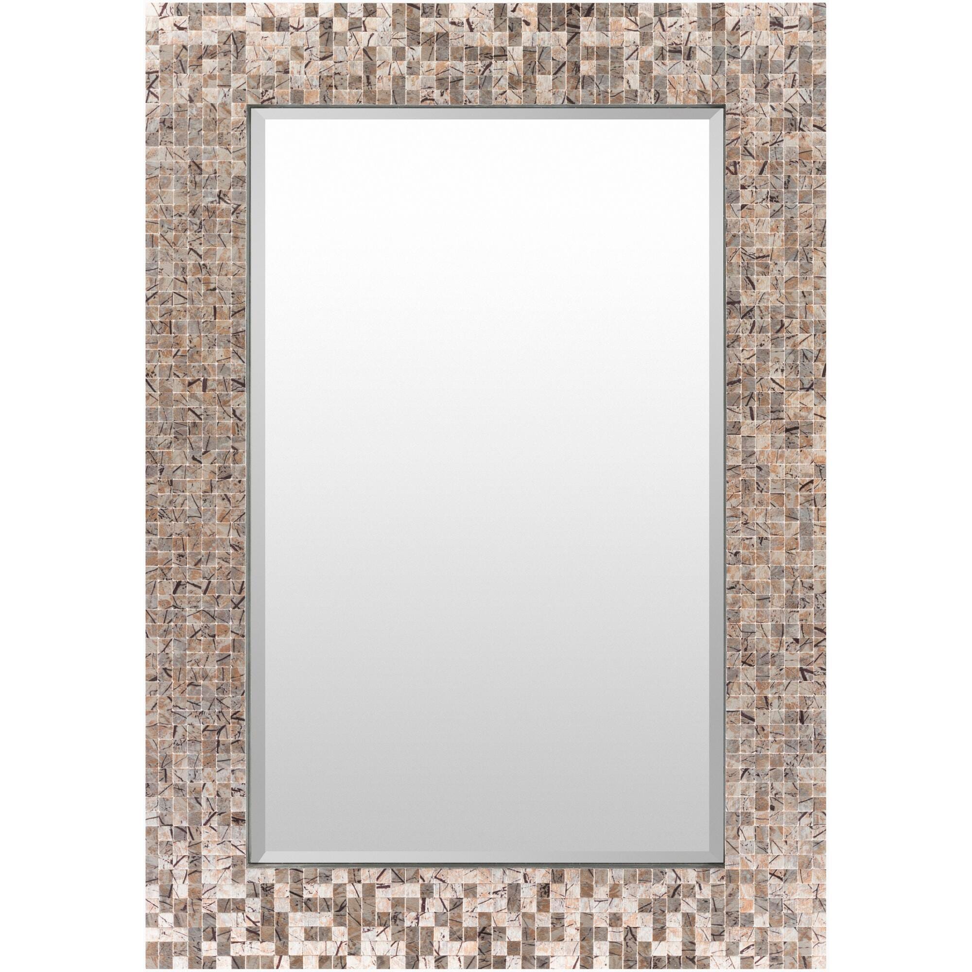 Whitaker Gray Mother of Pearl 40" x 28" x 1" Mirror, , large