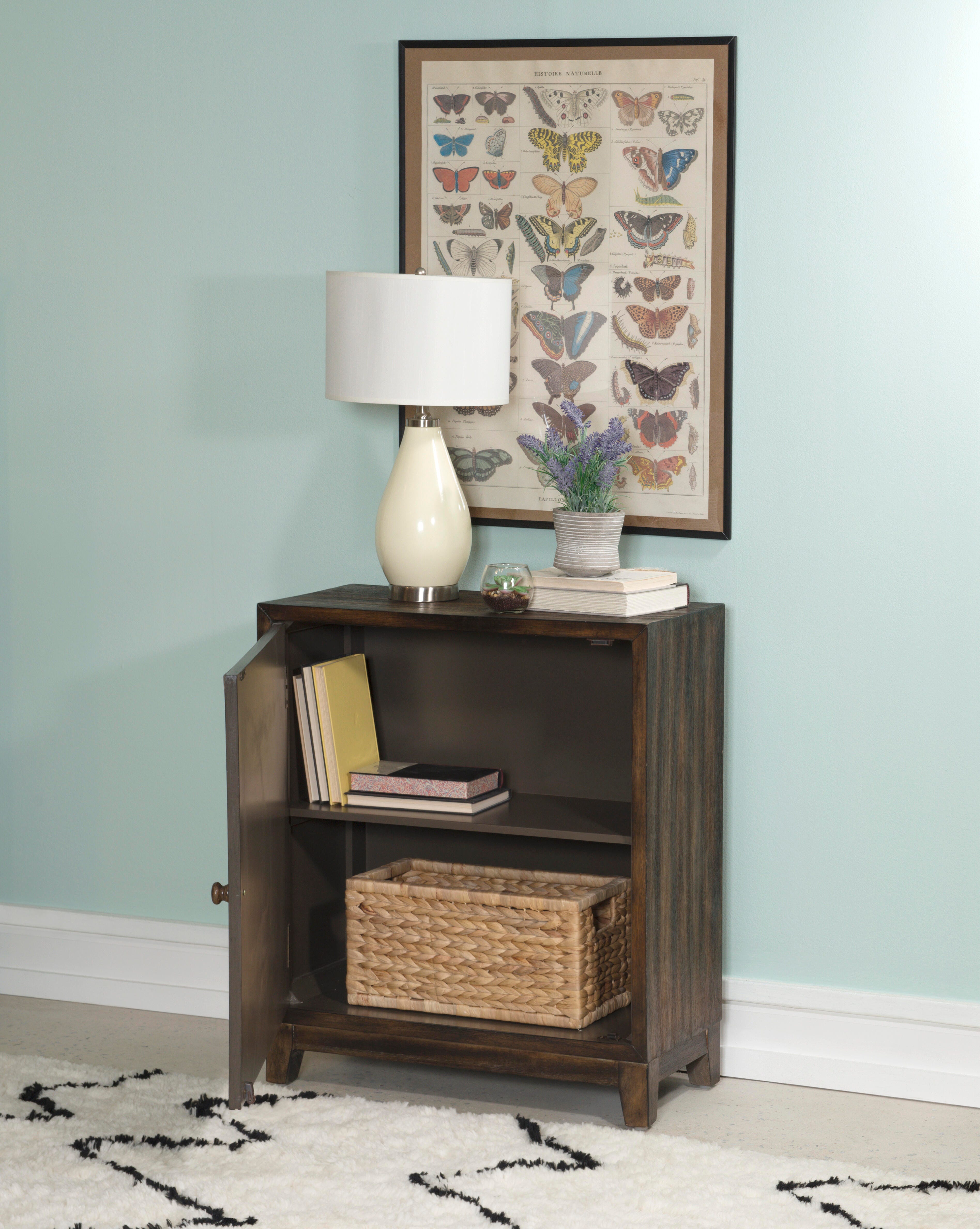 Linon Shelby Accent Cabinet, Brown, large