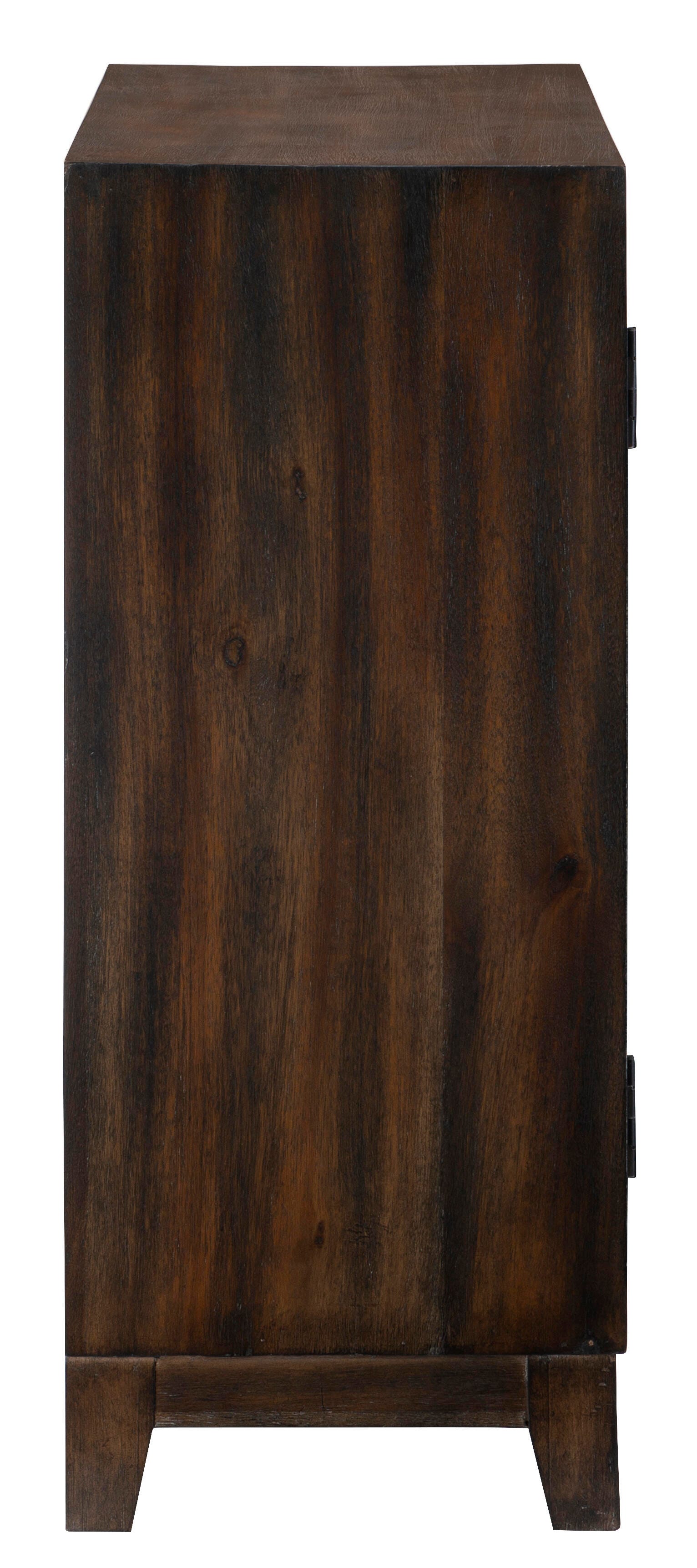 Linon Shelby Accent Cabinet, Brown, large