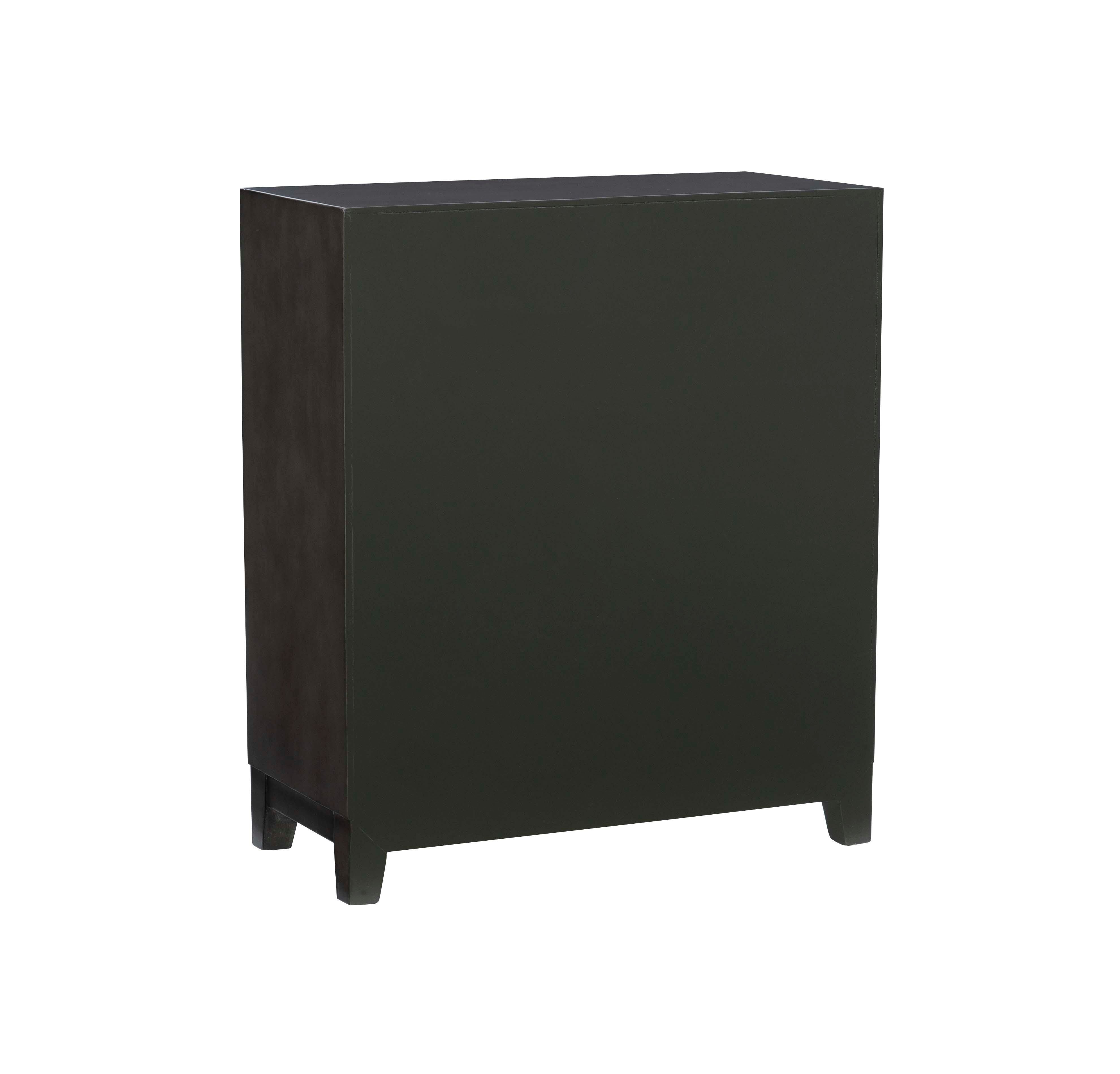 Linon Shelby Accent Cabinet, Dark Gray, large